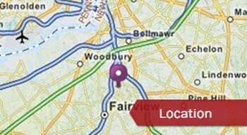 Map - Auto Glass Company in Deptford, NJ