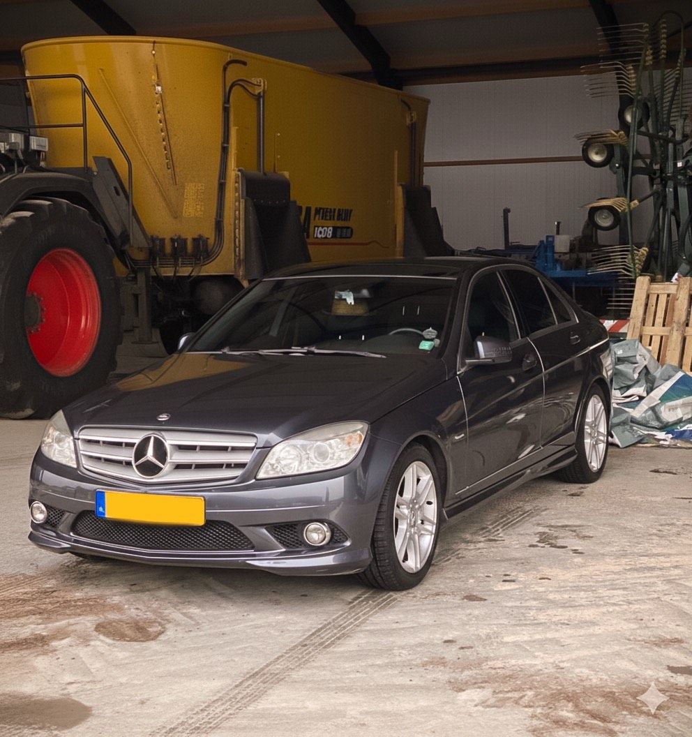 Mercedes C klasse na een wekelijks reiniging bij T.E. Car Detailing.