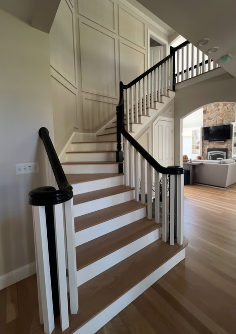 A handicapped parking spot in front of a donut shop