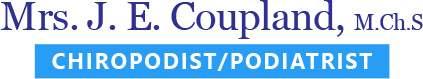 Mrs J E Coupland Chiropodist Podiatrist Logo