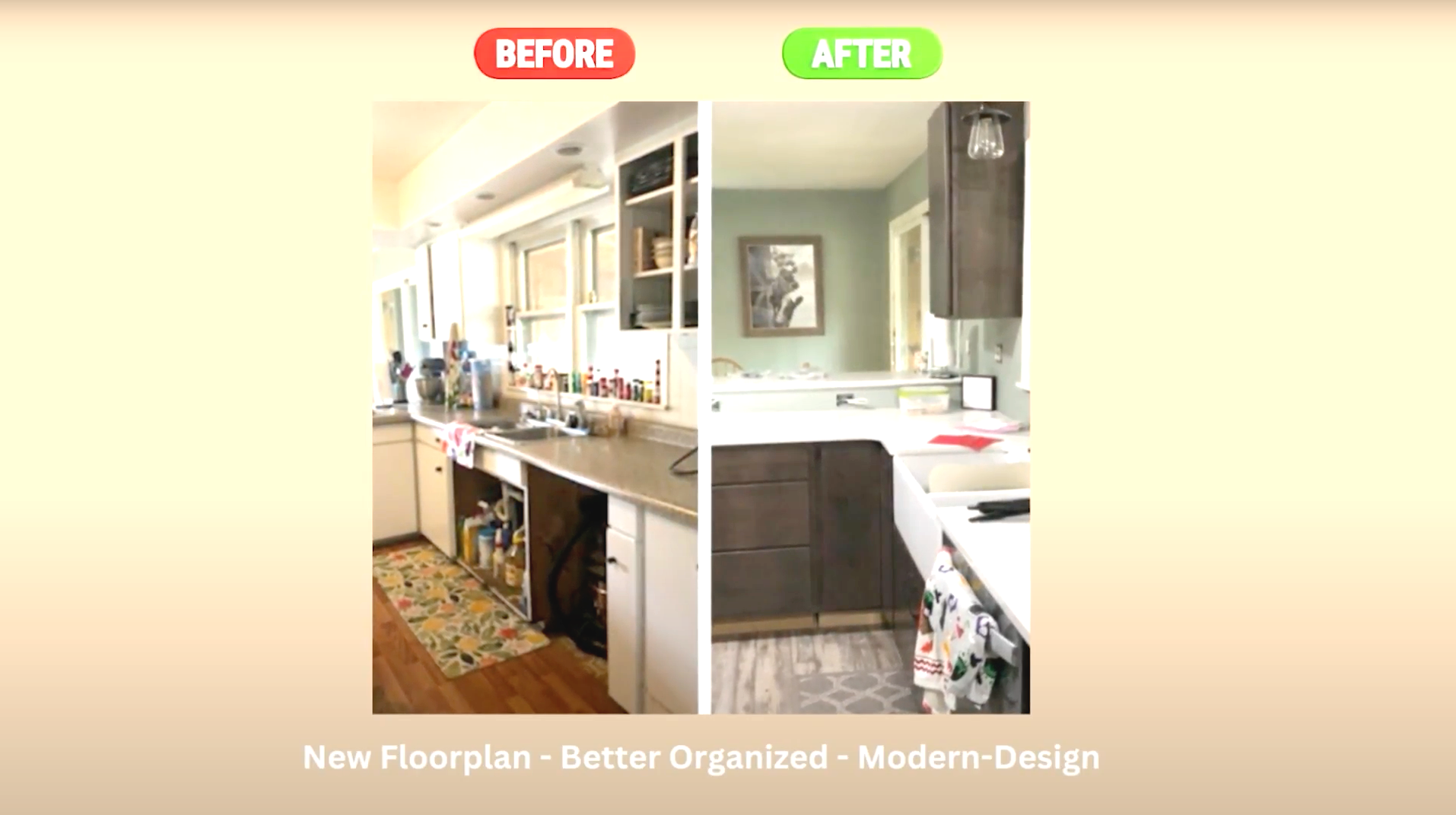 tight, older kitchen gets a new look
