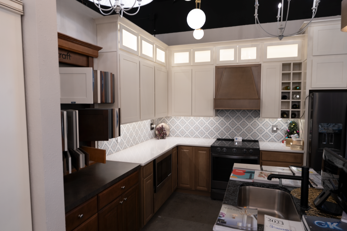 Showroom display at Illuminate Lighting in north Liberty, Iowa
