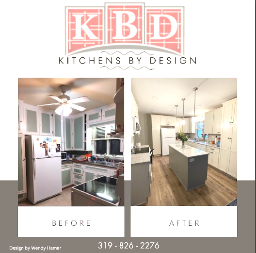 Small kitchen remodel from dated to contemporary