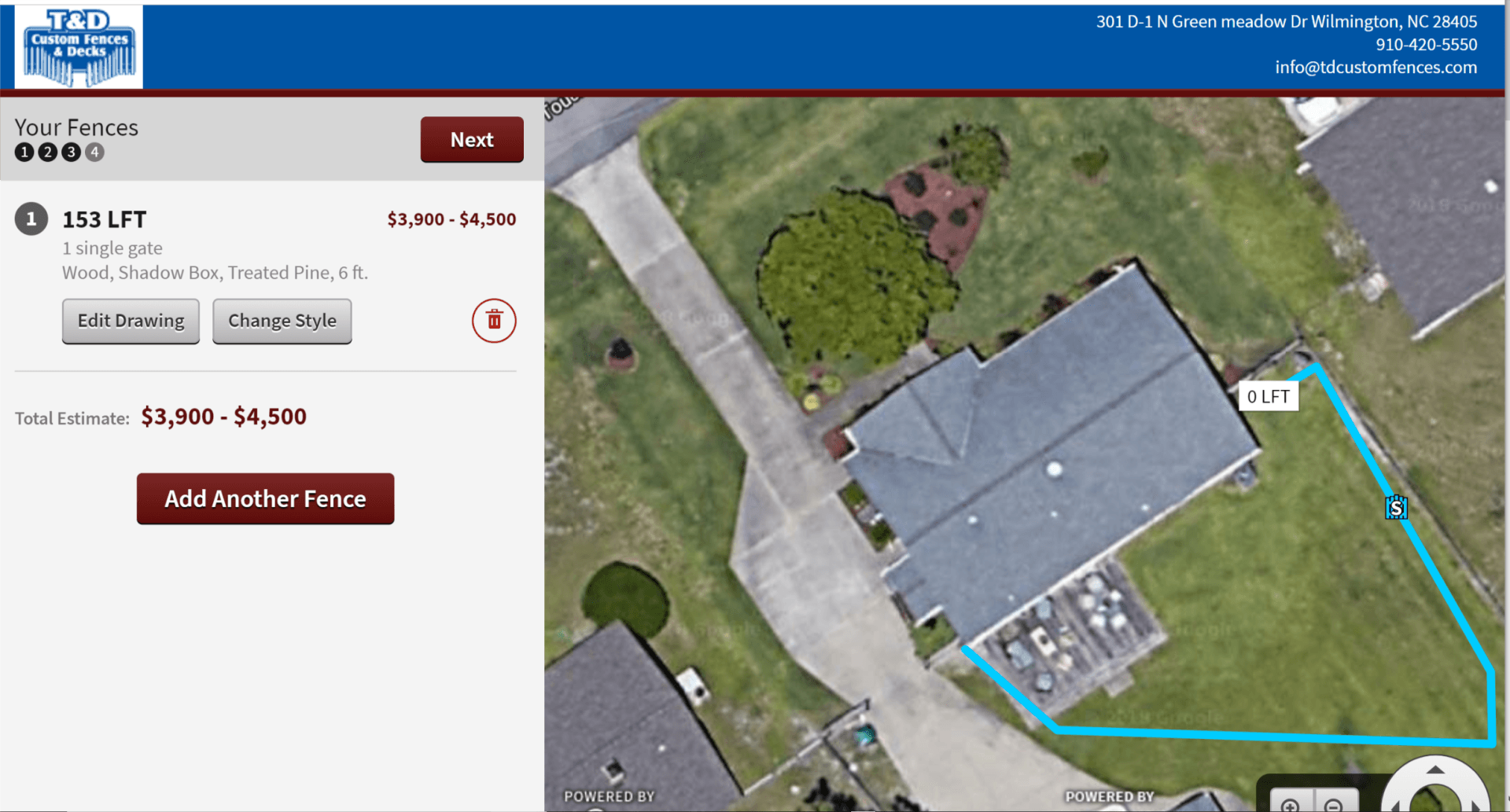 Design Your Own Fence Cost Calculator With Layout Tool Wilmington Nc Design Your Own Fence Cost Calculator With Layout Tool Wilmington Nc