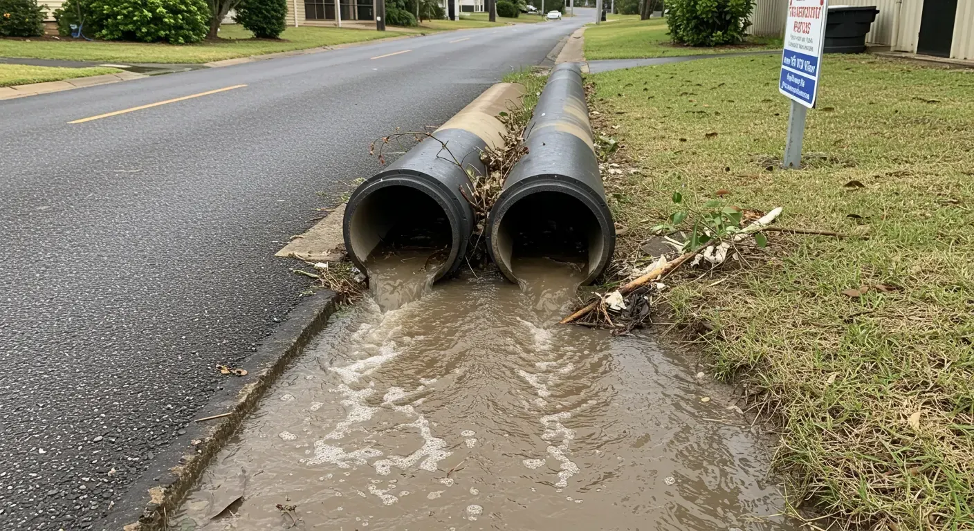 Blocked Stormwater Pipes
