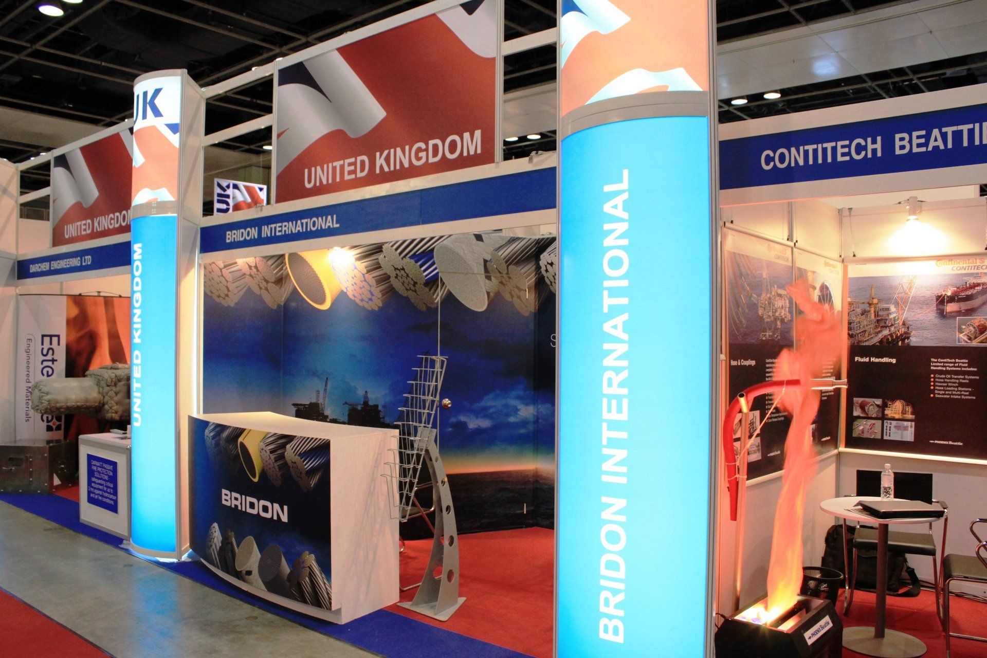 Bridon @ OSEA 2010. Booth designed and built by Essential Global Fairs.