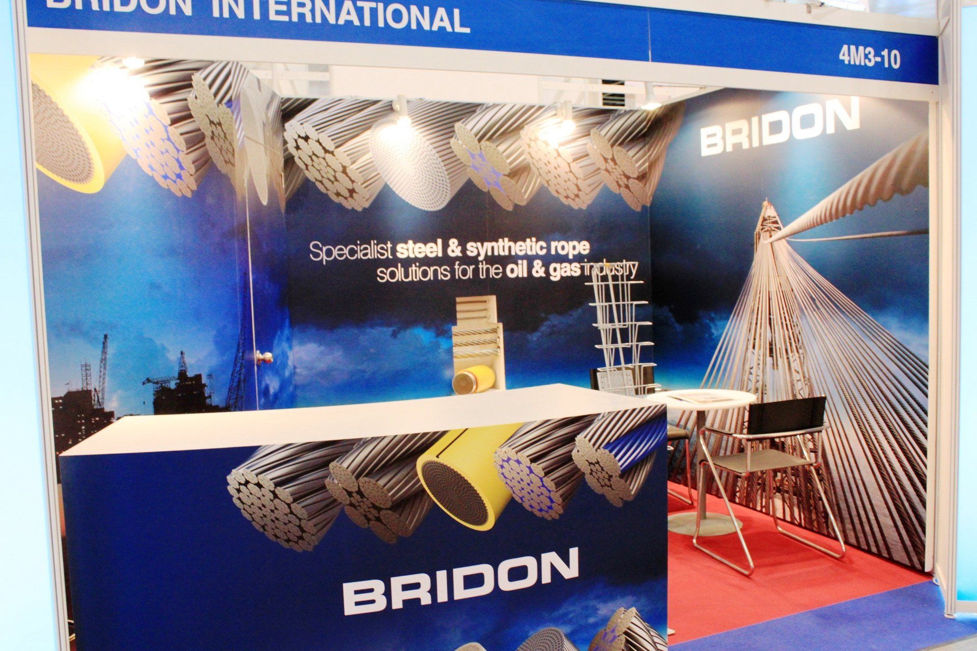 Bridon @ OSEA 2010. Booth designed and built by Essential Global Fairs.