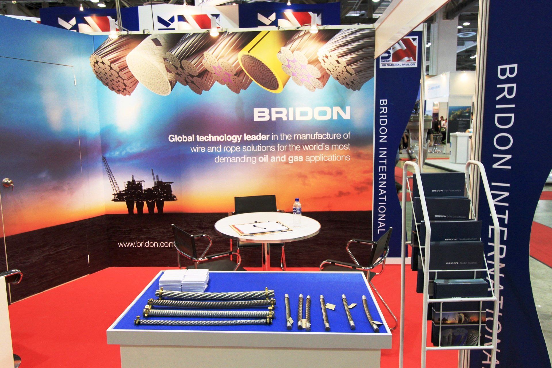 Bridon @ OSEA 2012. Booth designed and built by Essential Global Fairs.