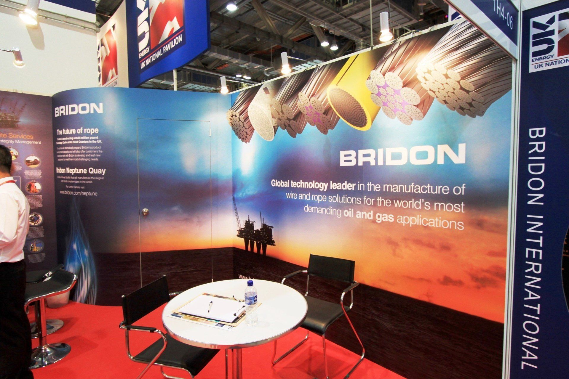 Bridon @ OSEA 2012. Booth designed and built by Essential Global Fairs.