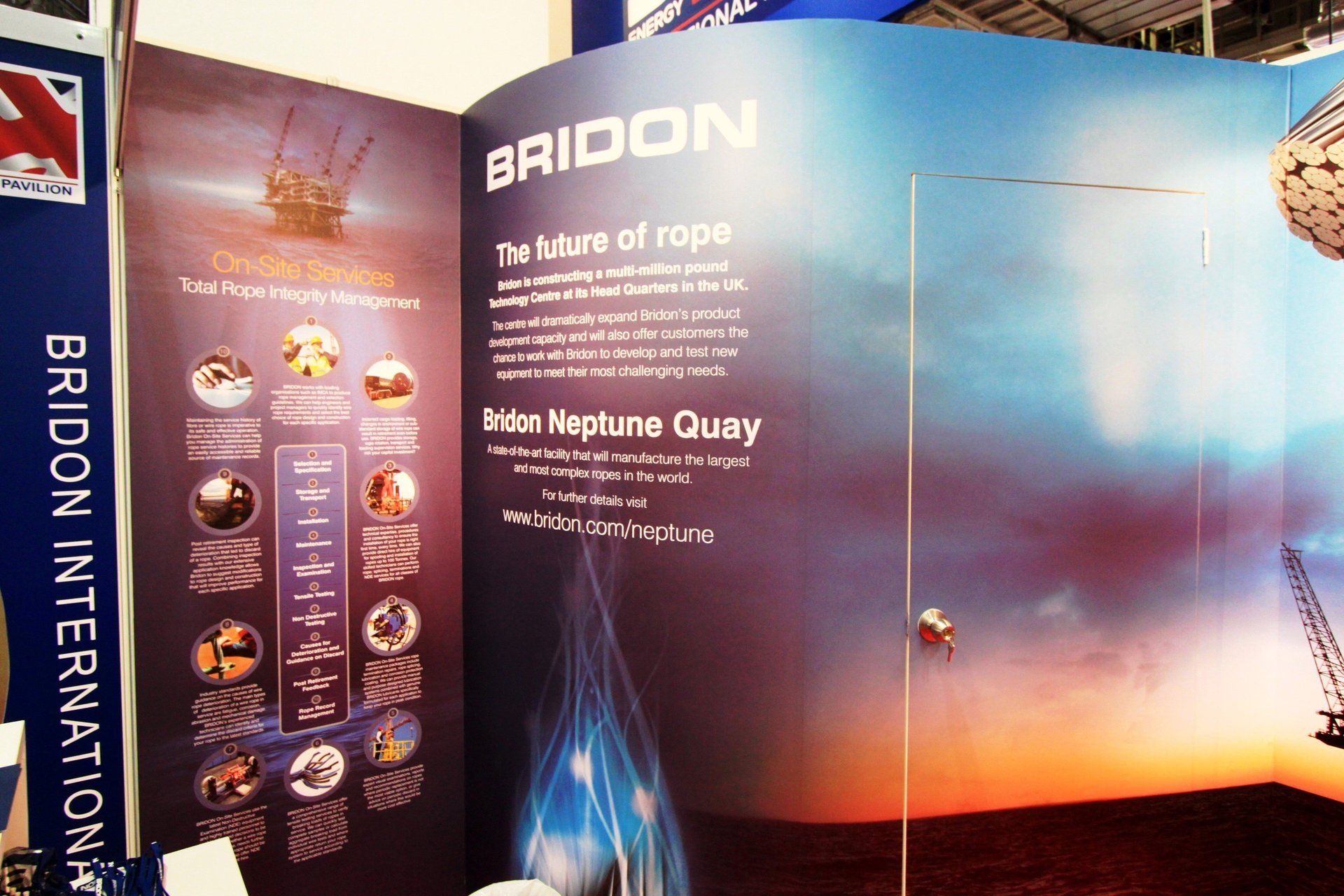 Bridon @ OSEA 2012. Booth designed and built by Essential Global Fairs.