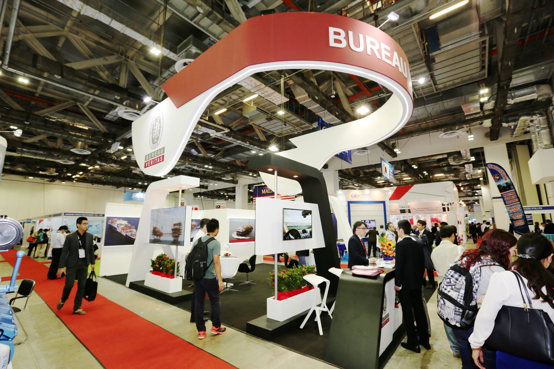 Bureau Veritas @ Asia Pacific Maritime 2016. Booth designed and built by Essential Global Fairs.