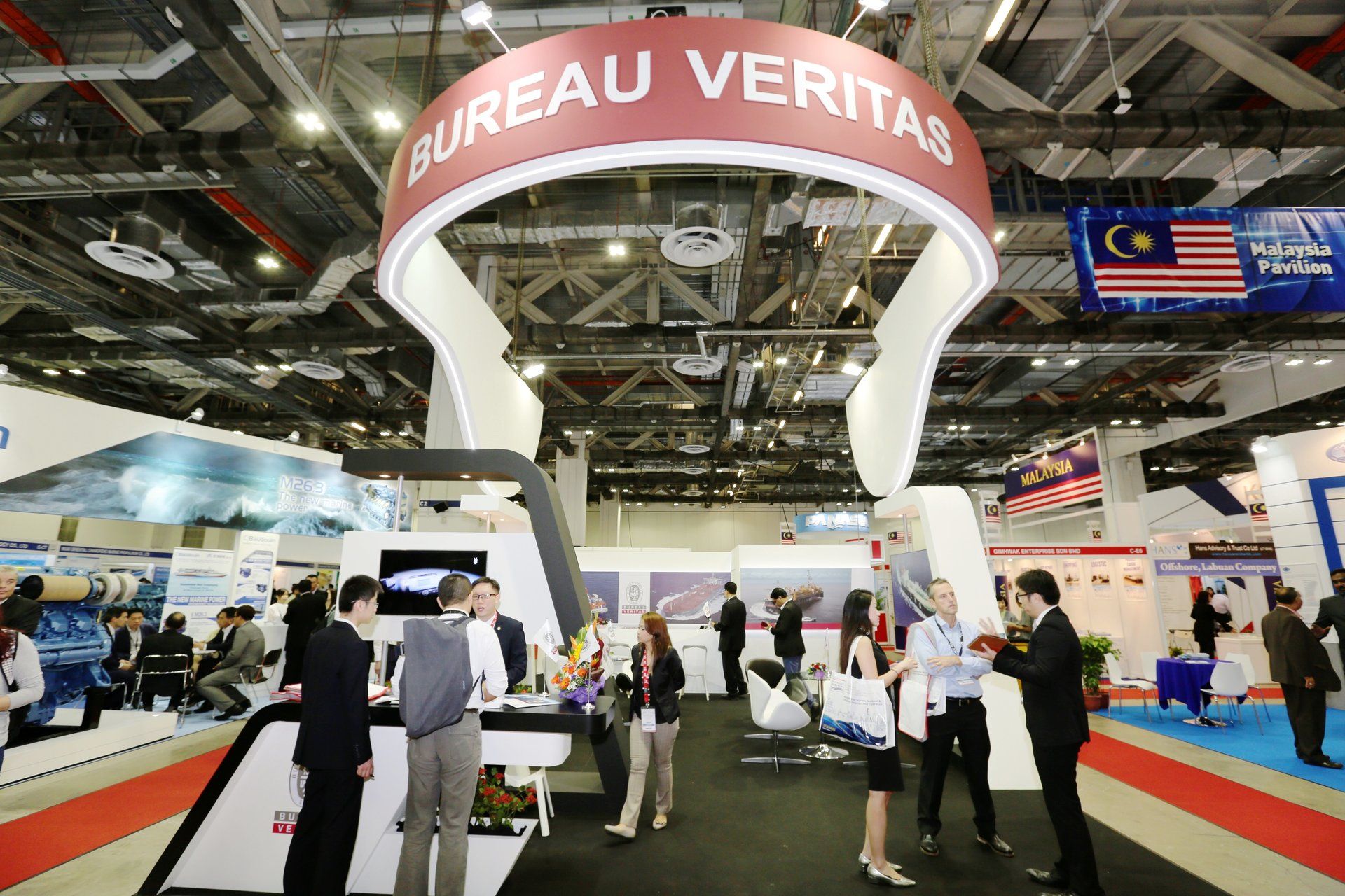 Bureau Veritas @ Asia Pacific Maritime 2016. Booth designed and built by Essential Global Fairs.