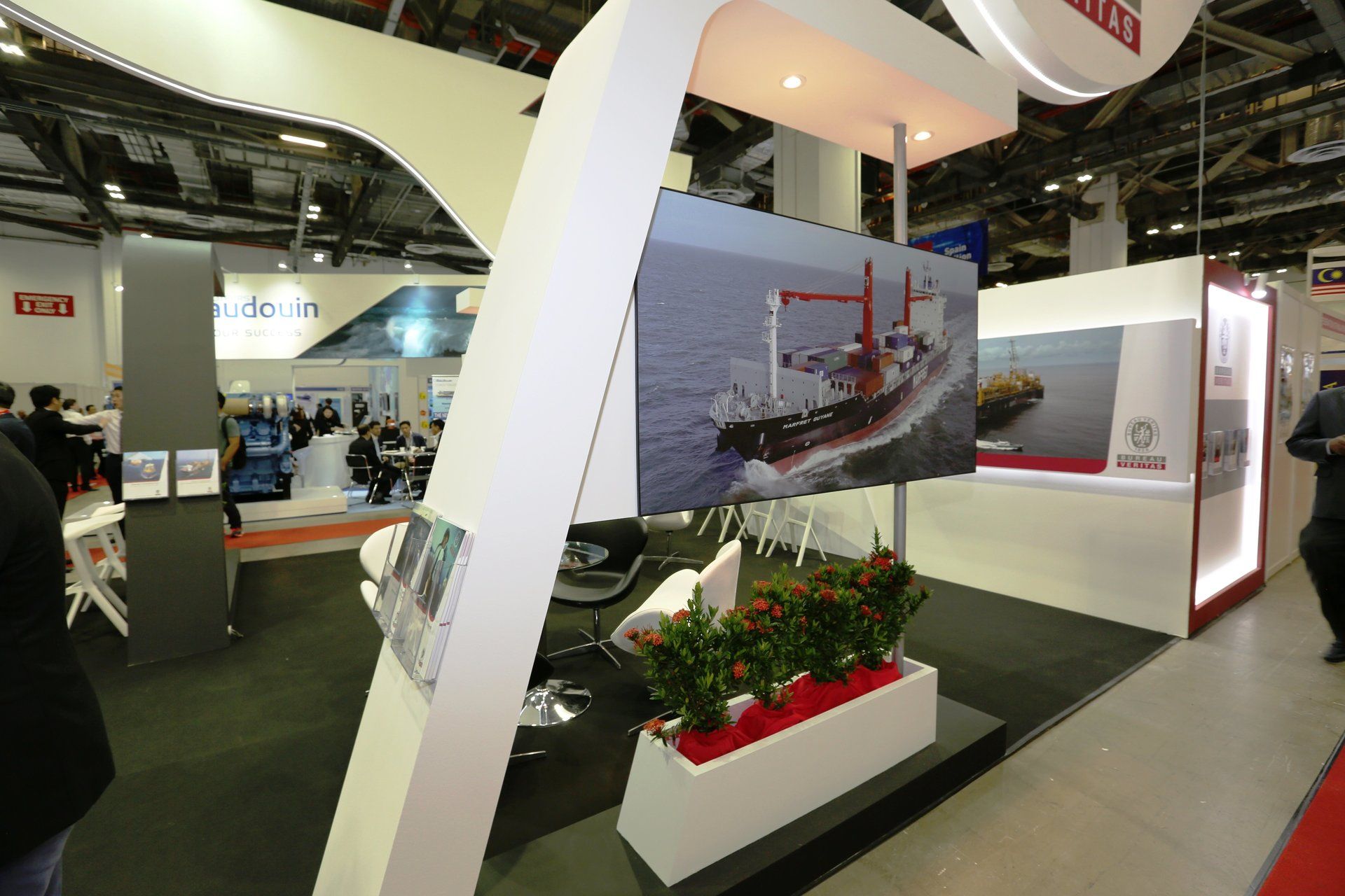 Bureau Veritas @ Asia Pacific Maritime 2016. Booth designed and built by Essential Global Fairs.