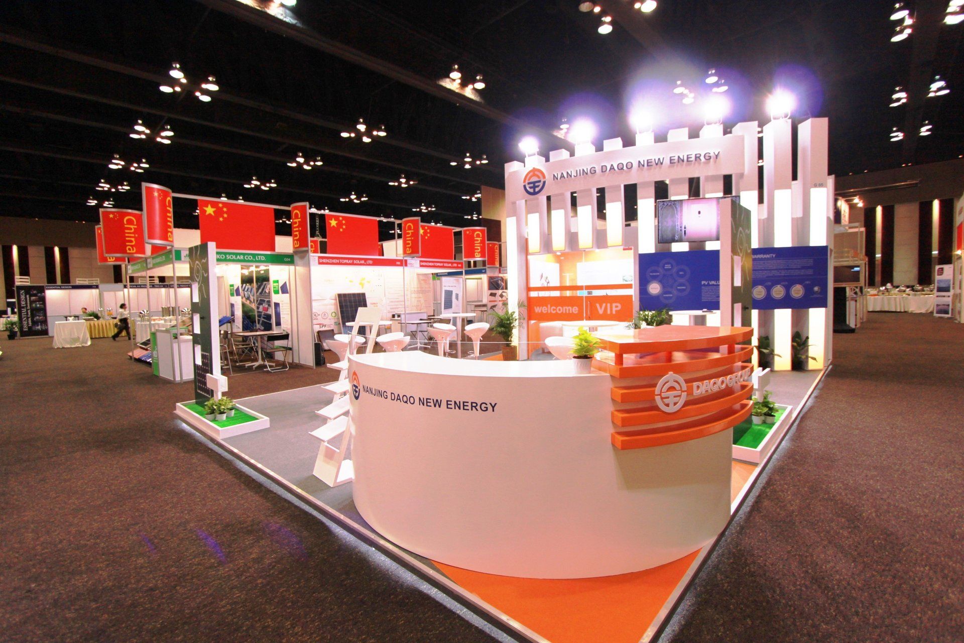DAQO New Energy Corp @ Carbon Forum Asia 2013. Booth designed and built by Essential Global Fairs.