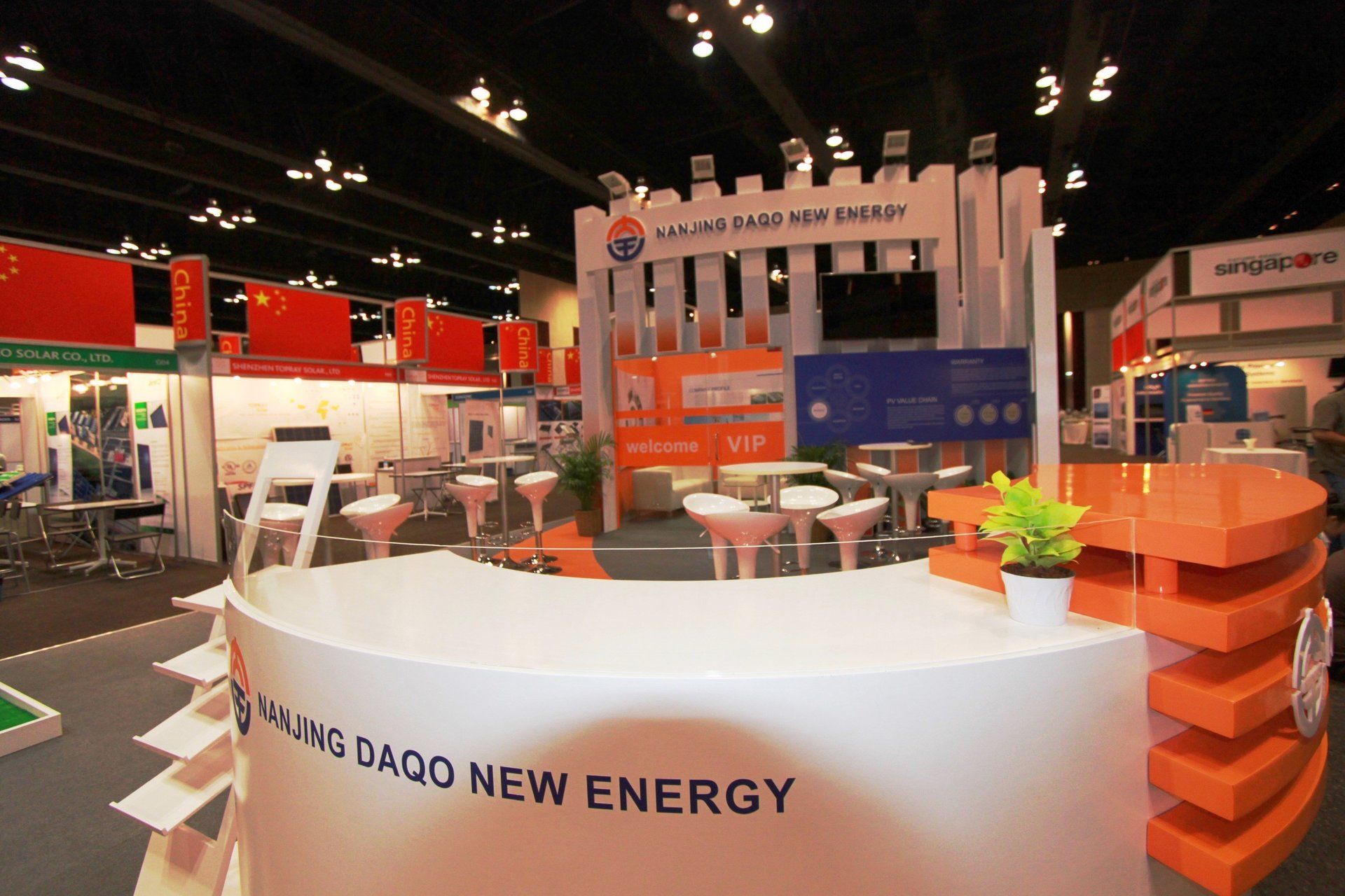 DAQO New Energy Corp @ Carbon Forum Asia 2013. Booth designed and built by Essential Global Fairs.