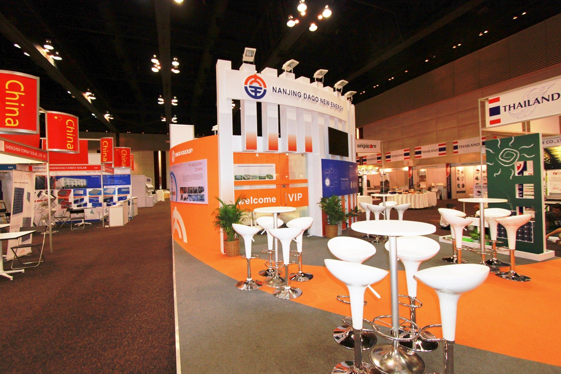 DAQO New Energy Corp @ Carbon Forum Asia 2013. Booth designed and built by Essential Global Fairs.