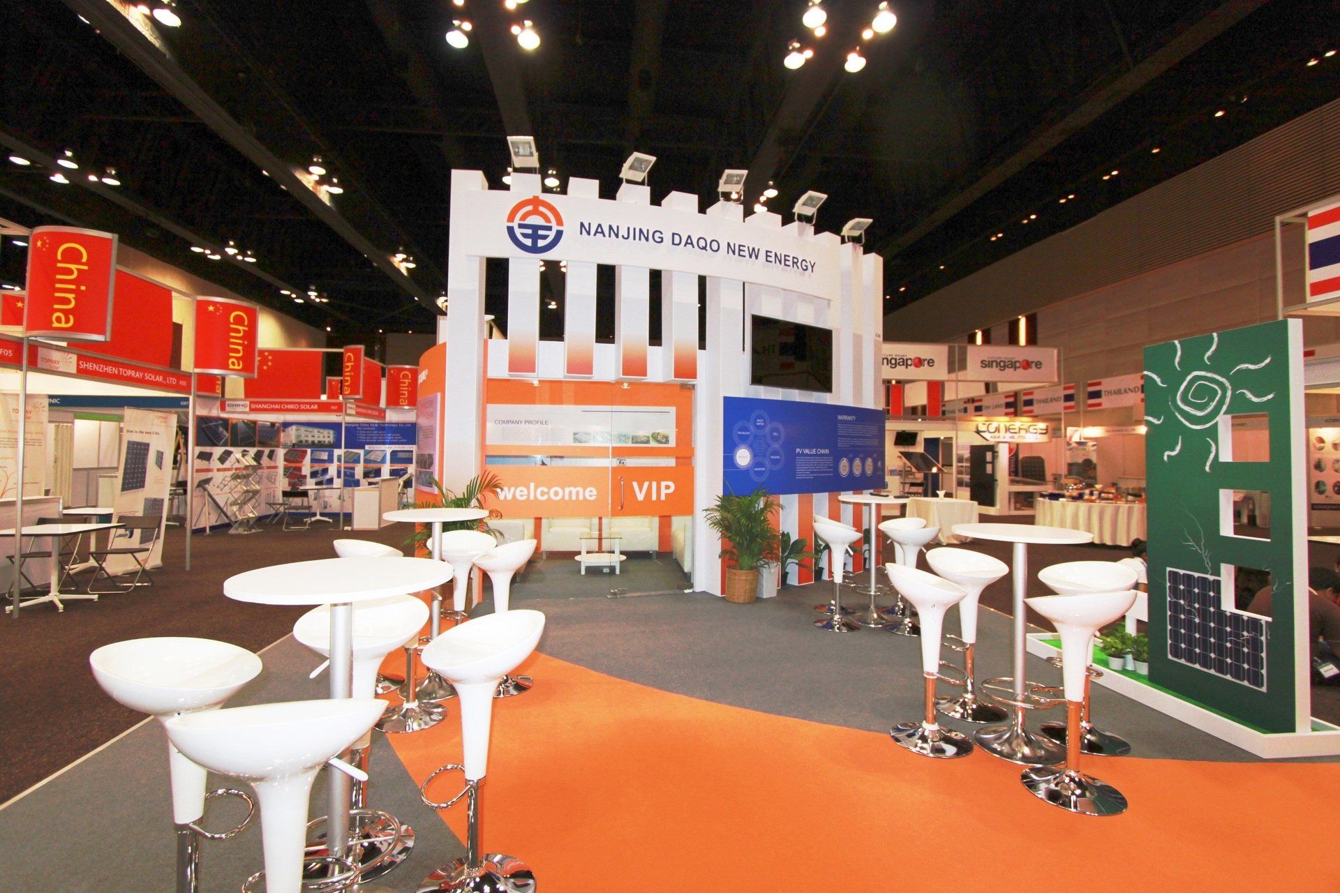 DAQO New Energy Corp @ Carbon Forum Asia 2013. Booth designed and built by Essential Global Fairs.