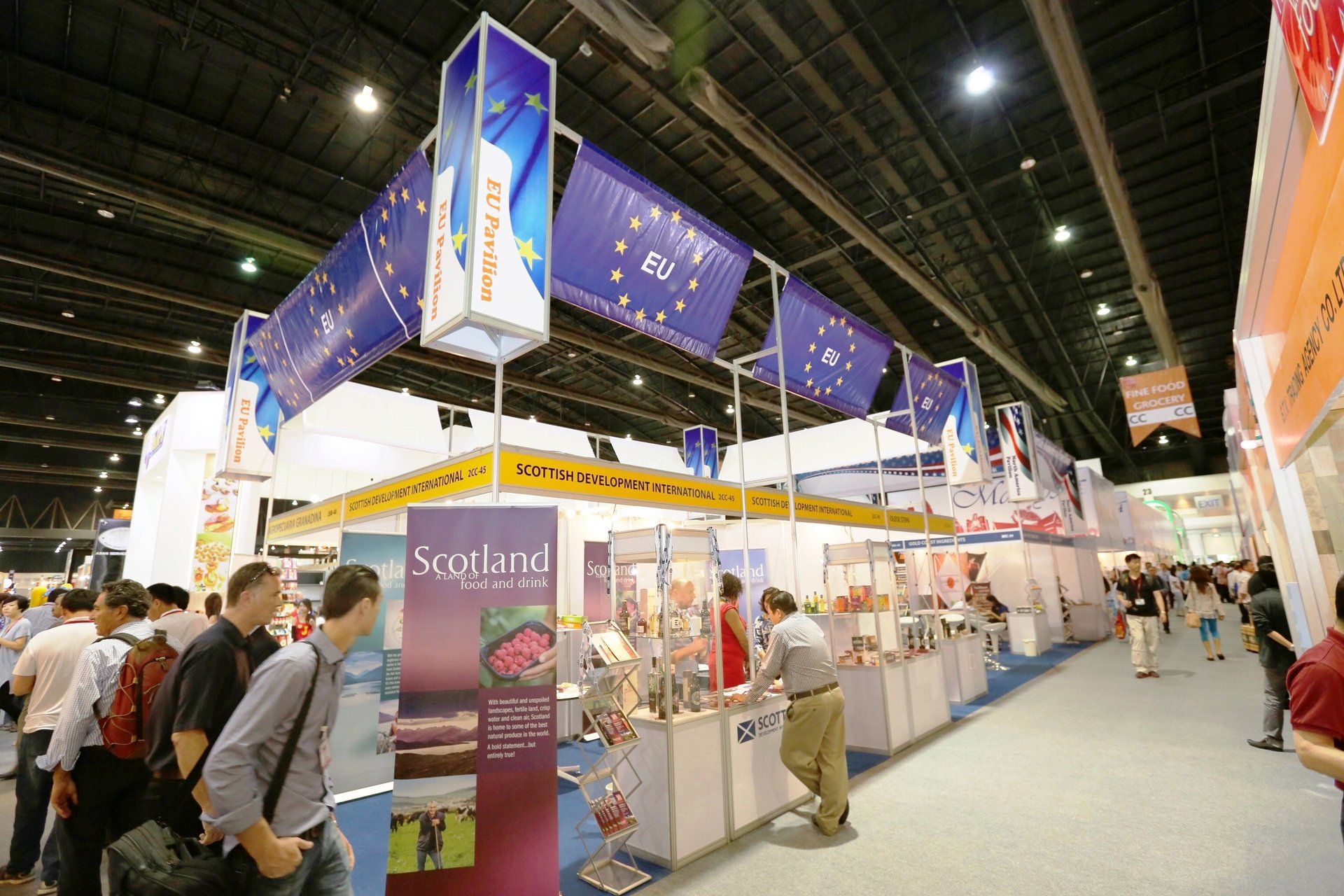 EU Pavilion @ Thaifex 2014. Booth designed and built by Essential Global Fairs.