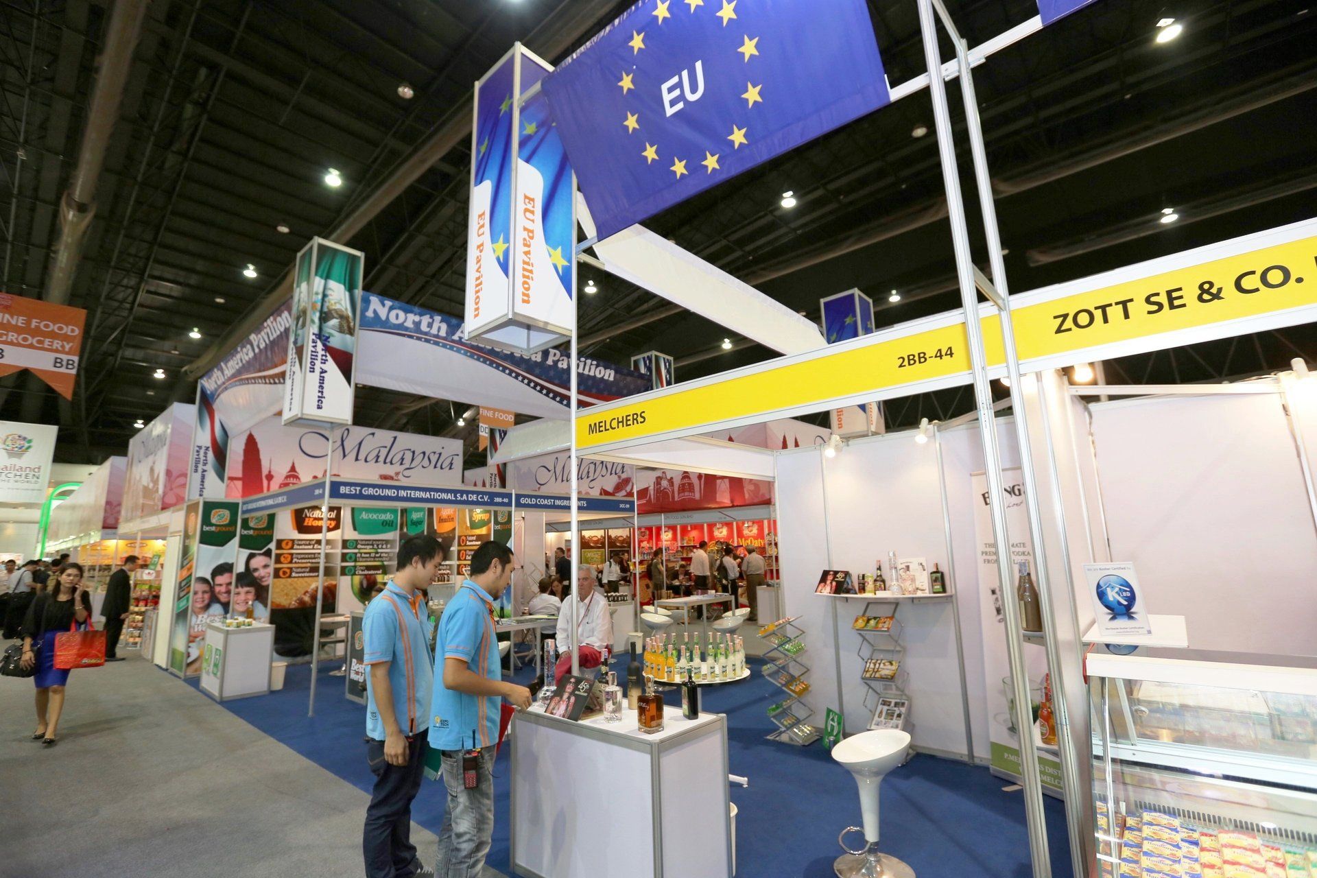 EU Pavilion @ Thaifex 2014. Booth designed and built by Essential Global Fairs.