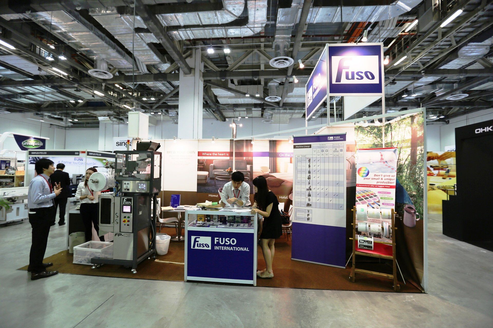 Fuso International @ Cafe Asia 2014. Booth designed and built by Essential Global Fairs.