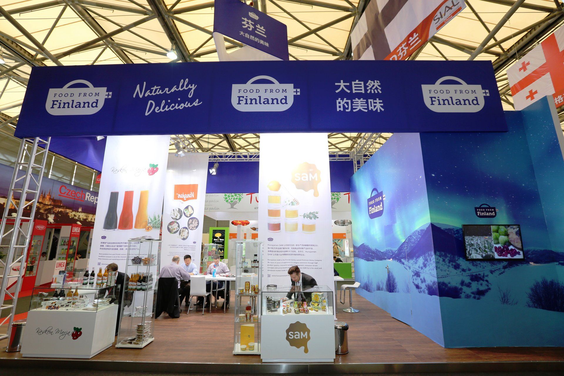 Finland Pavilion @ SIAL China 2015. Booth designed and built by Essential Global Fairs.