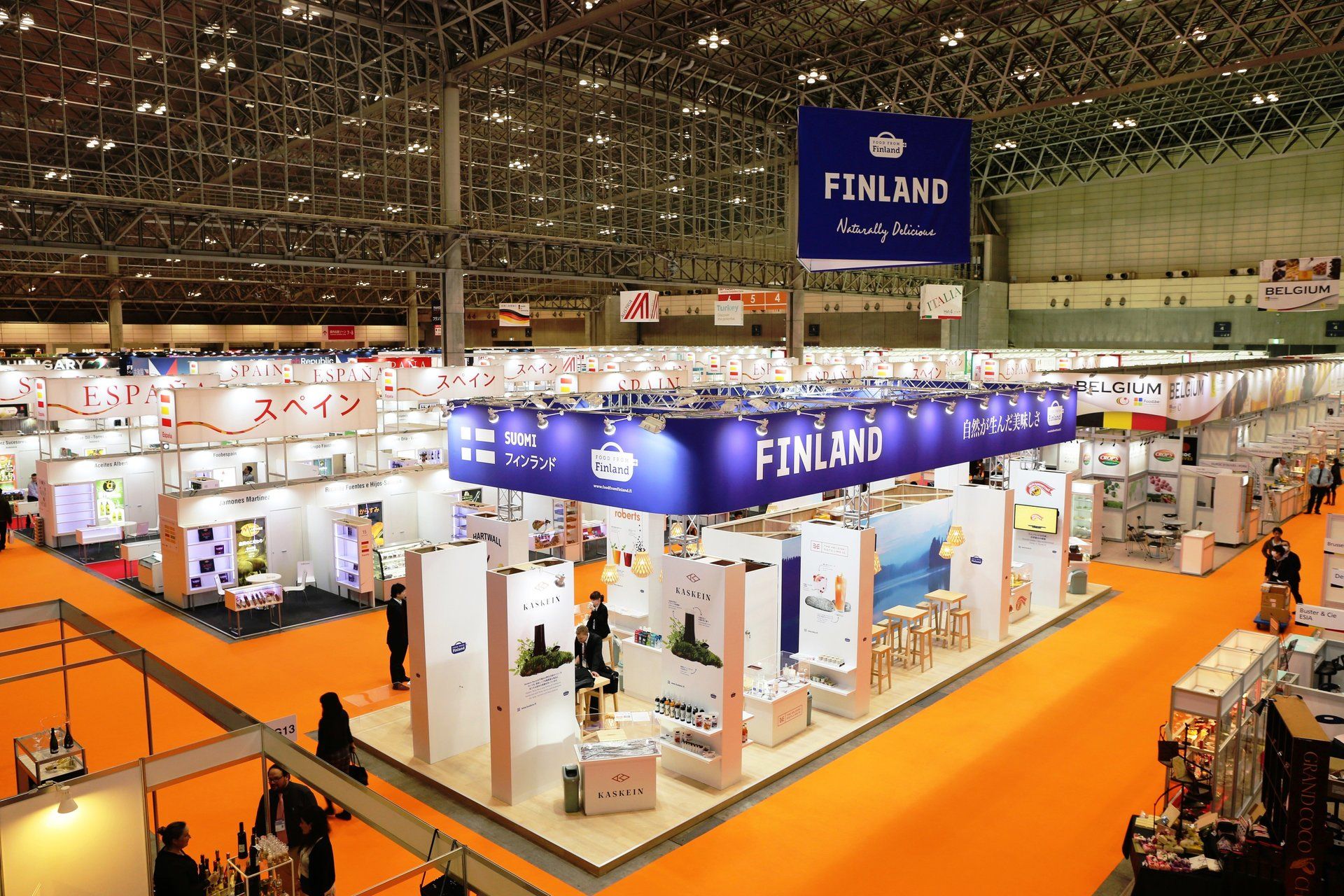 Finland Pavilion @ Foodex Japan 2016. Booth designed and built by Essential Global Fairs.