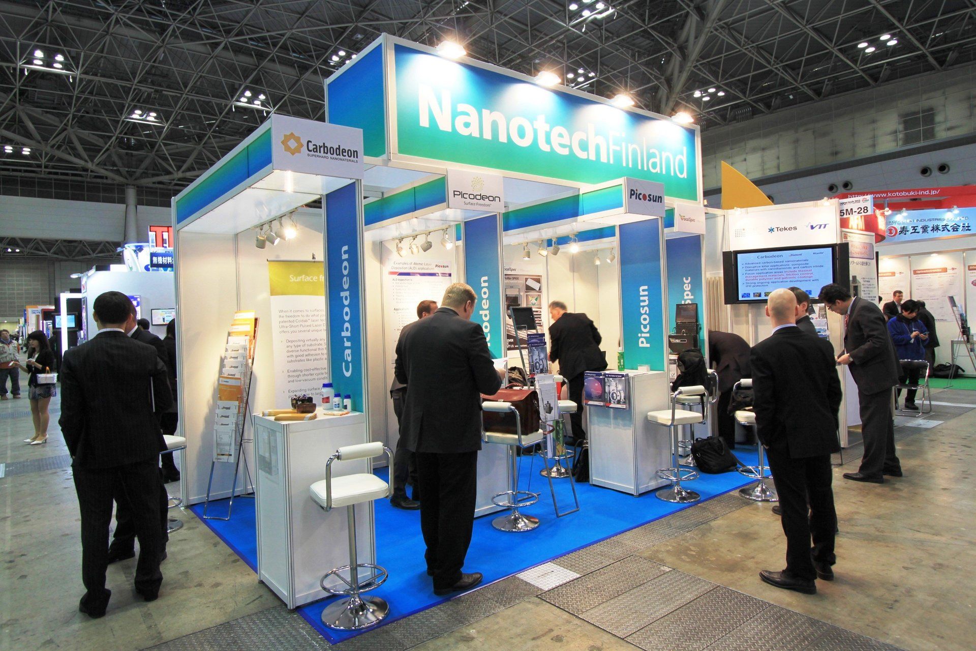 Finland Pavilion @ Nano Tech 2013. Booth designed and built by Essential Global Fairs.