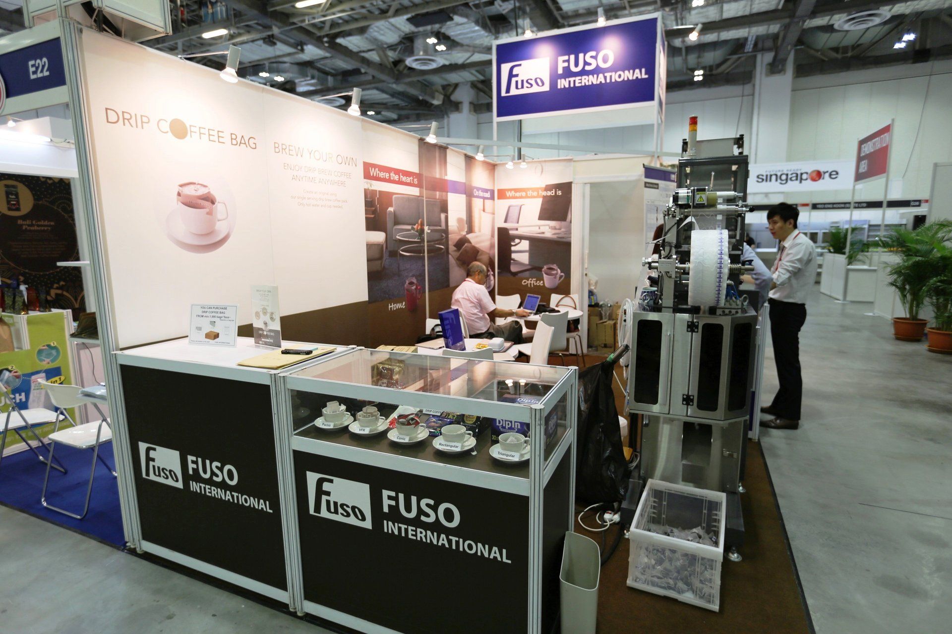 Fuso International @ Cafe Asia 2014. Booth designed and built by Essential Global Fairs.