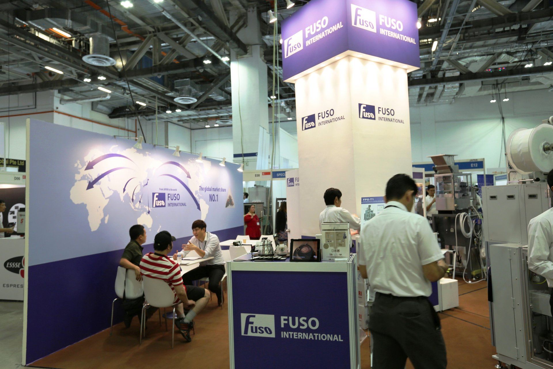 Fuso International @ Cafe Asia 2016. Booth designed and built by Essential Global Fairs.