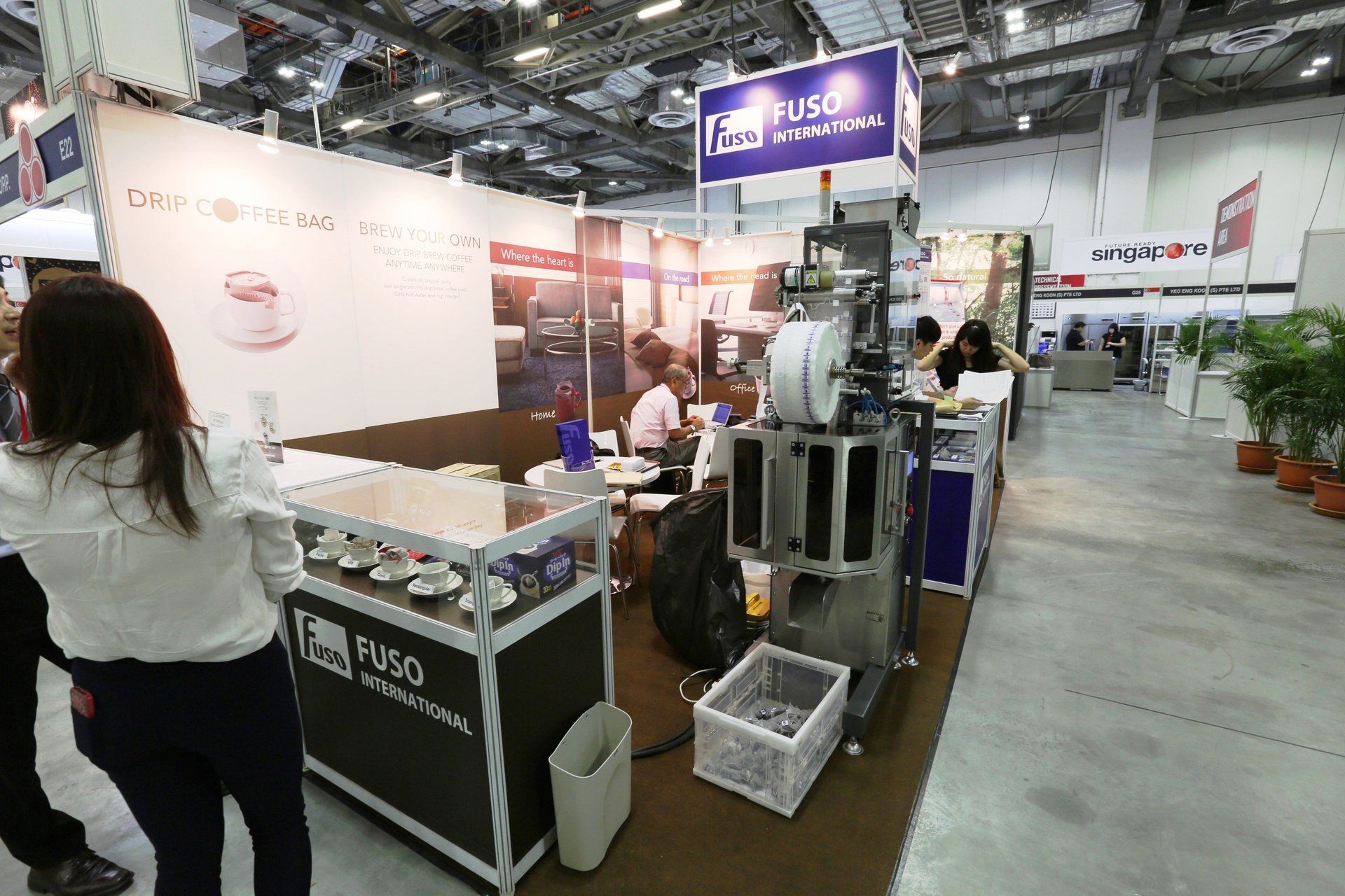 Fuso International @ Cafe Asia 2014. Booth designed and built by Essential Global Fairs.