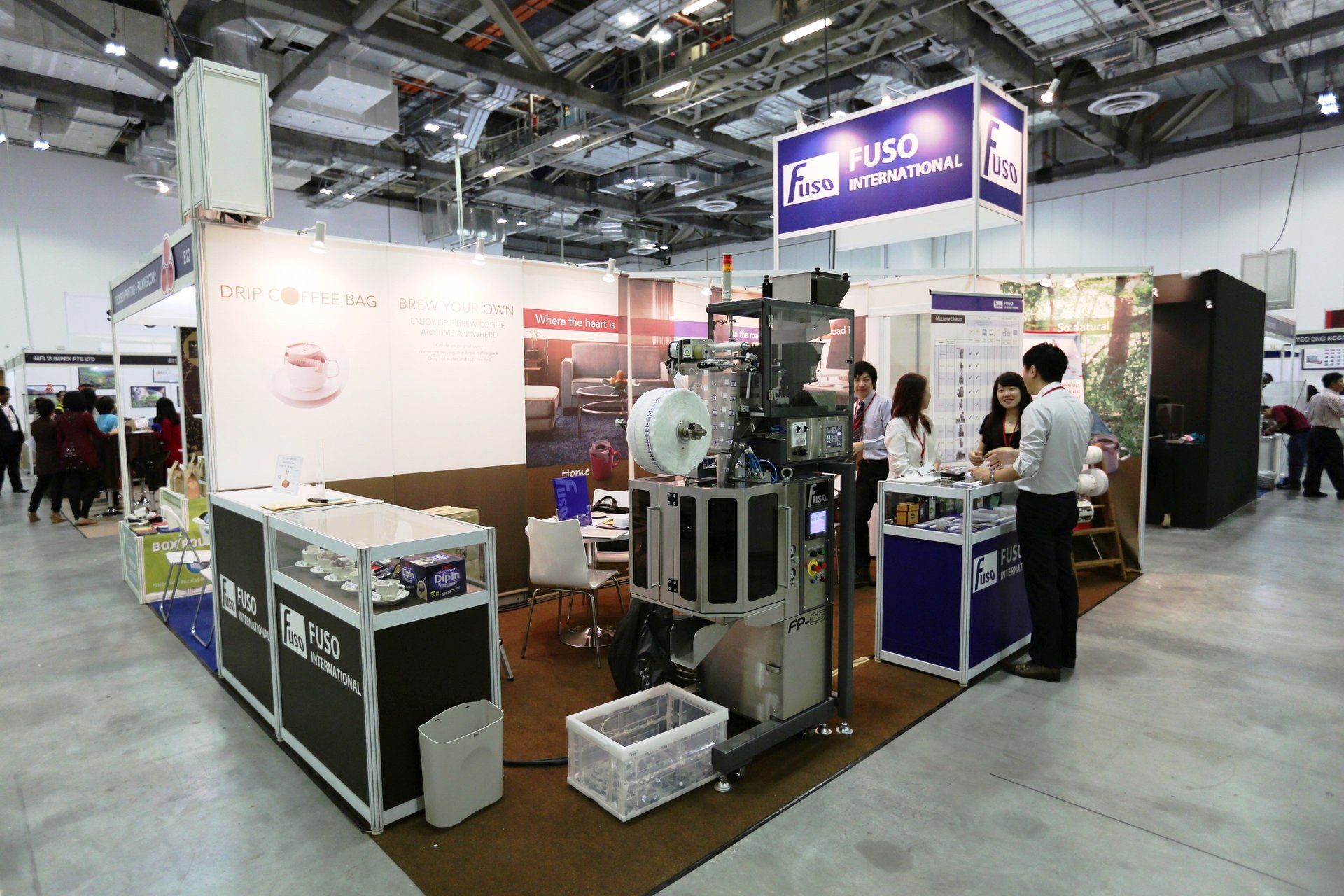 Fuso International @ Cafe Asia 2014. Booth designed and built by Essential Global Fairs.