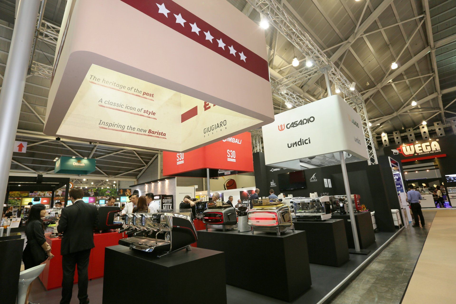 Gruppo Cimbali @ Food & Hotel Asia 2016. Booth designed and built by Essential Global Fairs.
