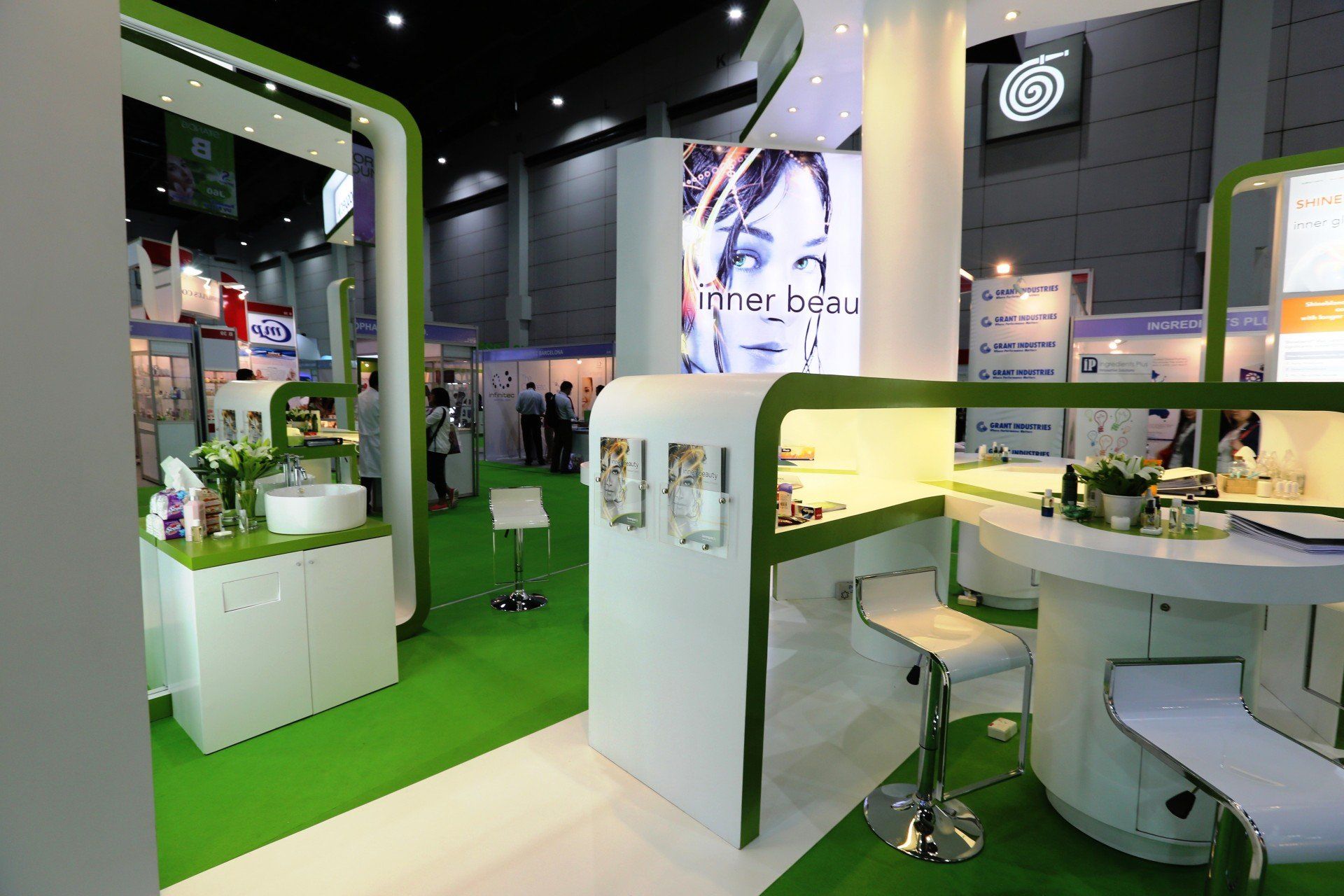 Innospec @ in-cosmetics Asia 2015. Booth designed and built by Essential Global Fairs.