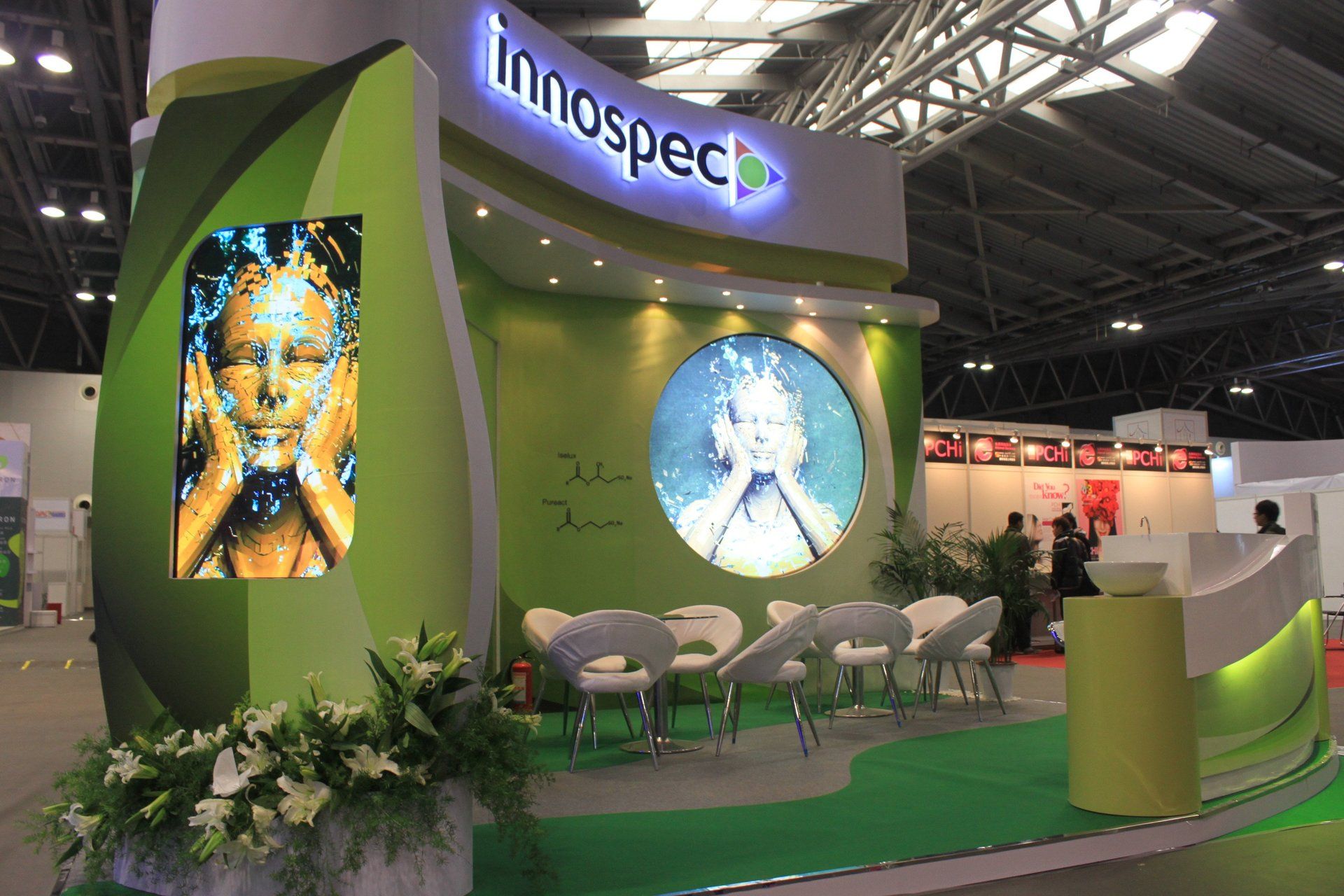 Innospec @ PCHi 2012. Booth designed and built by Essential Global Fairs.