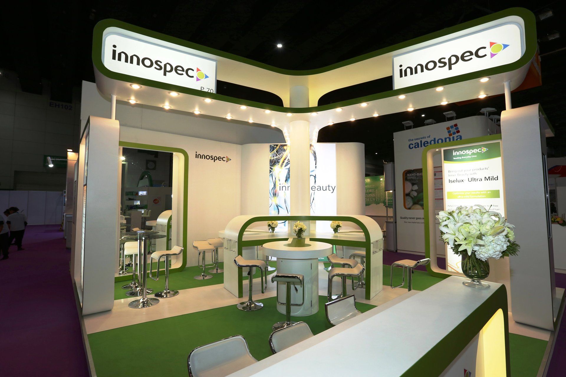Innospec @ in-cosmetics Asia 2016. Booth designed and built by Essential Global Fairs.