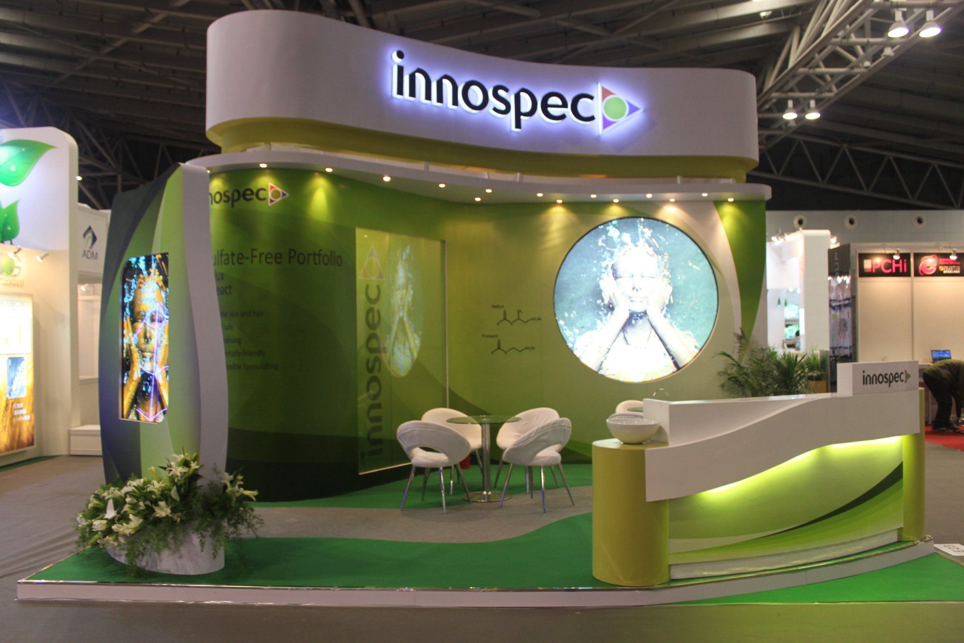 Innospec @ PCHi 2012. Booth designed and built by Essential Global Fairs.
