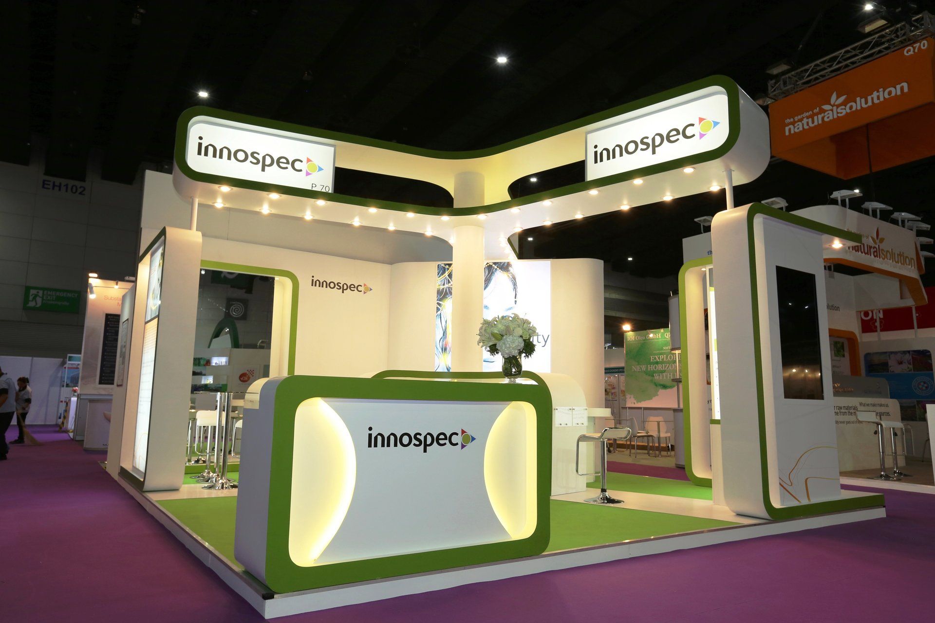Innospec @ in-cosmetics Asia 2016. Booth designed and built by Essential Global Fairs.