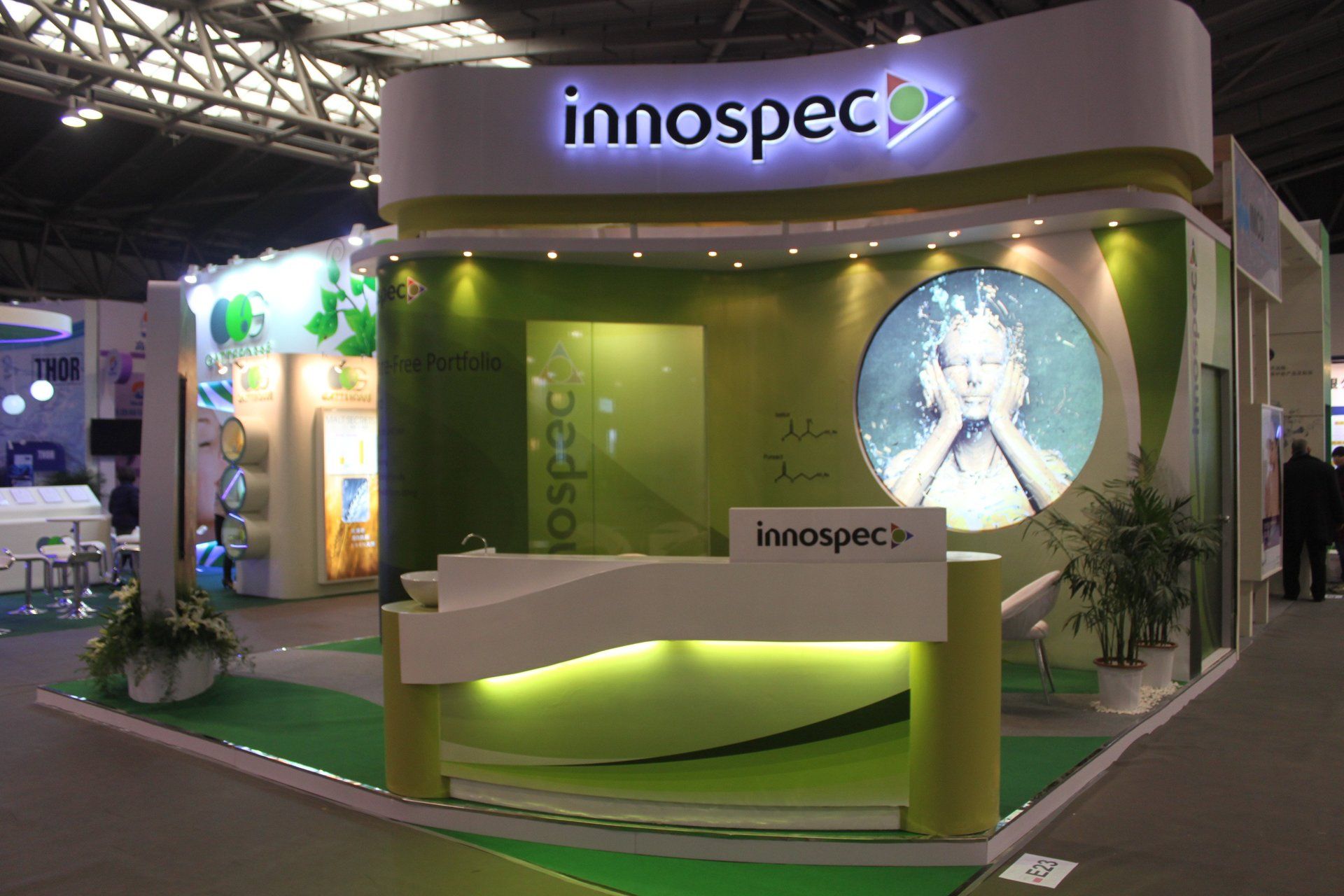 Innospec @ PCHi 2012. Booth designed and built by Essential Global Fairs.