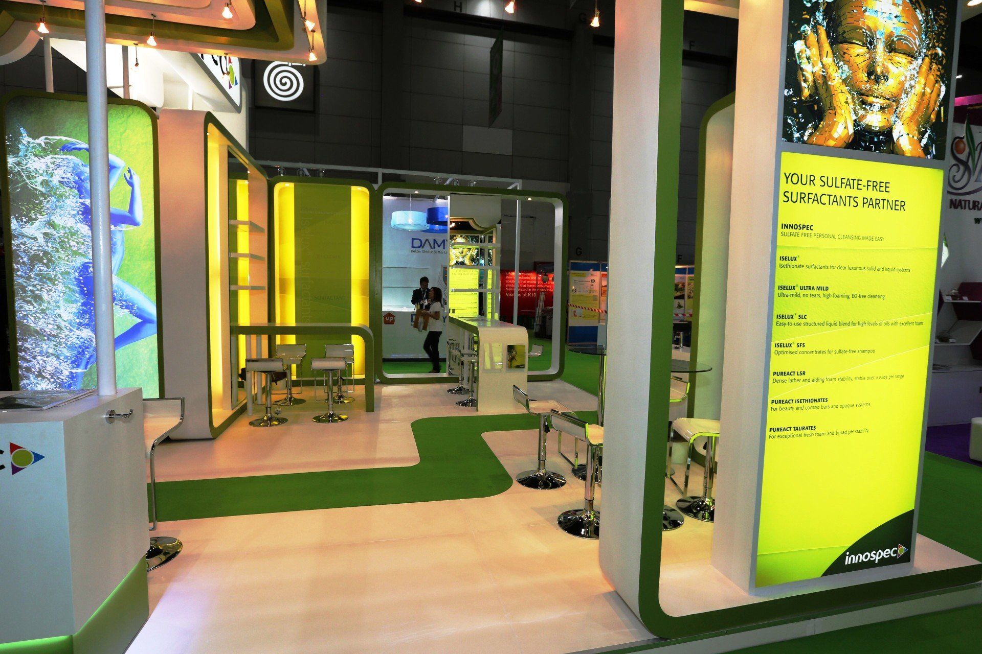 Innospec @ in-cosmetics Asia 2014. Booth designed and built by Essential Global Fairs.
