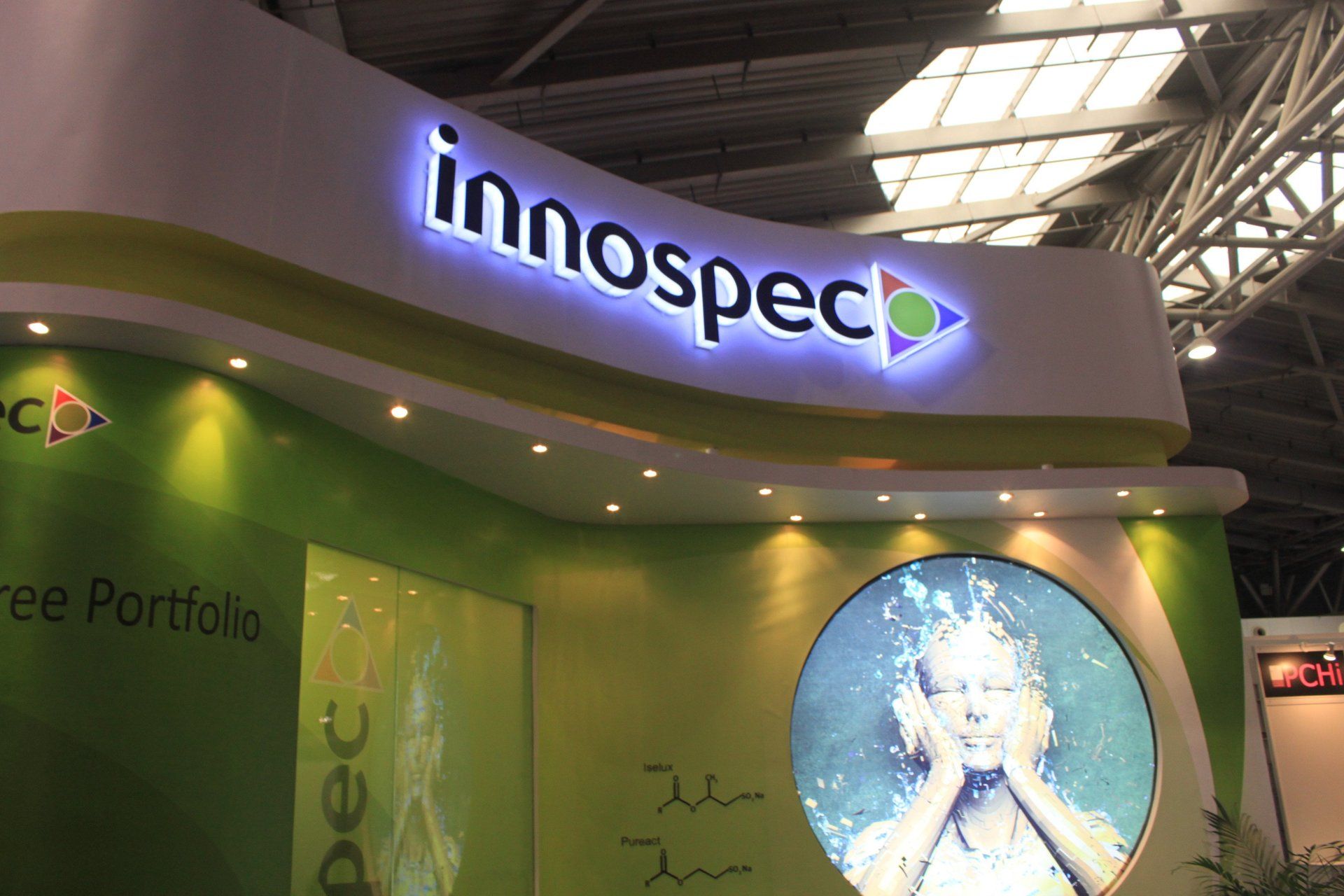 Innospec @ PCHi 2012. Booth designed and built by Essential Global Fairs.