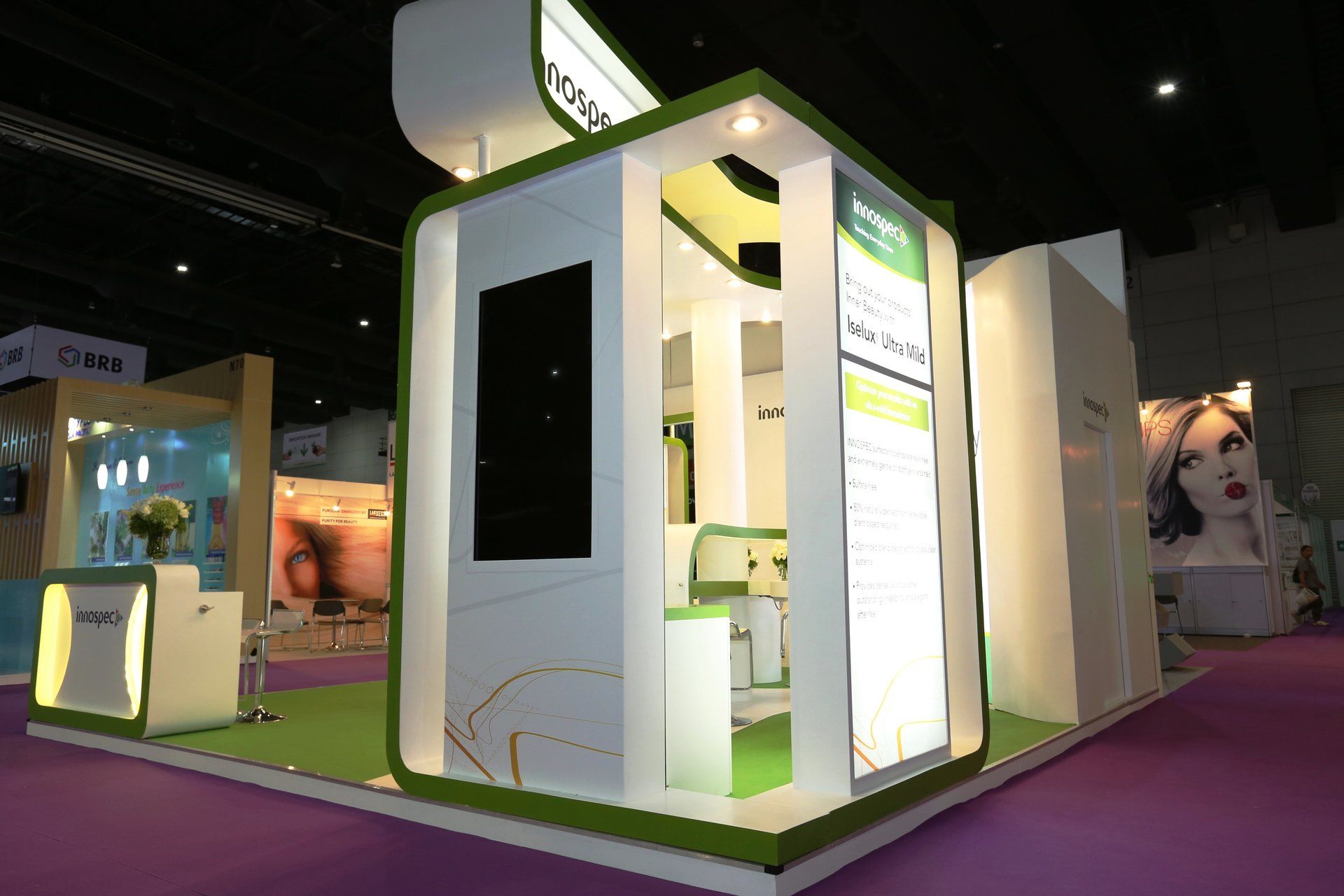 Innospec @ in-cosmetics Asia 2016. Booth designed and built by Essential Global Fairs.