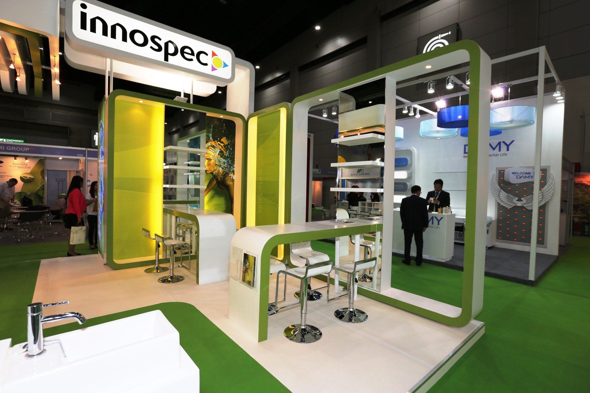 Innospec @ in-cosmetics Asia 2014. Booth designed and built by Essential Global Fairs.
