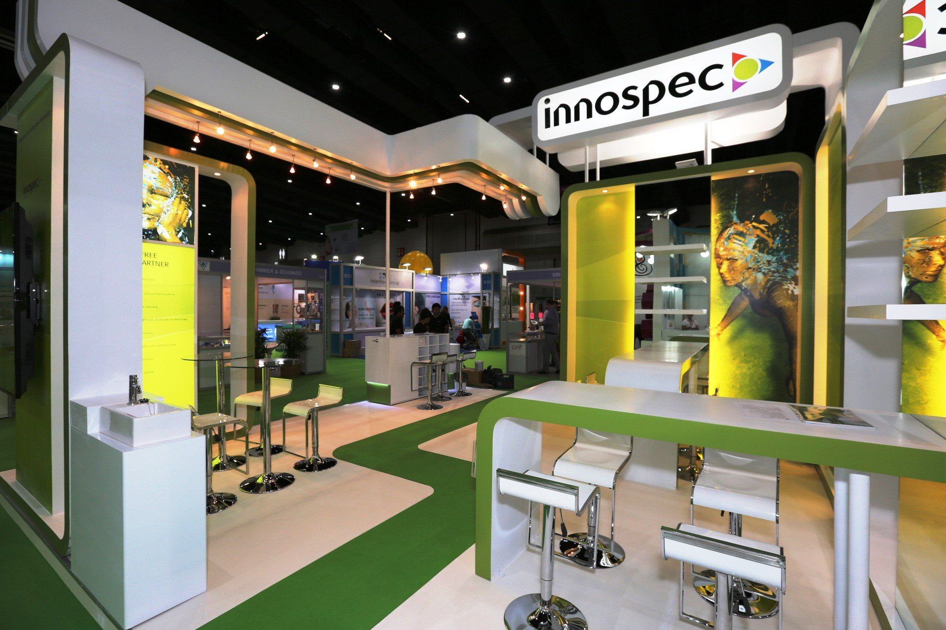 Innospec @ in-cosmetics Asia 2014. Booth designed and built by Essential Global Fairs.