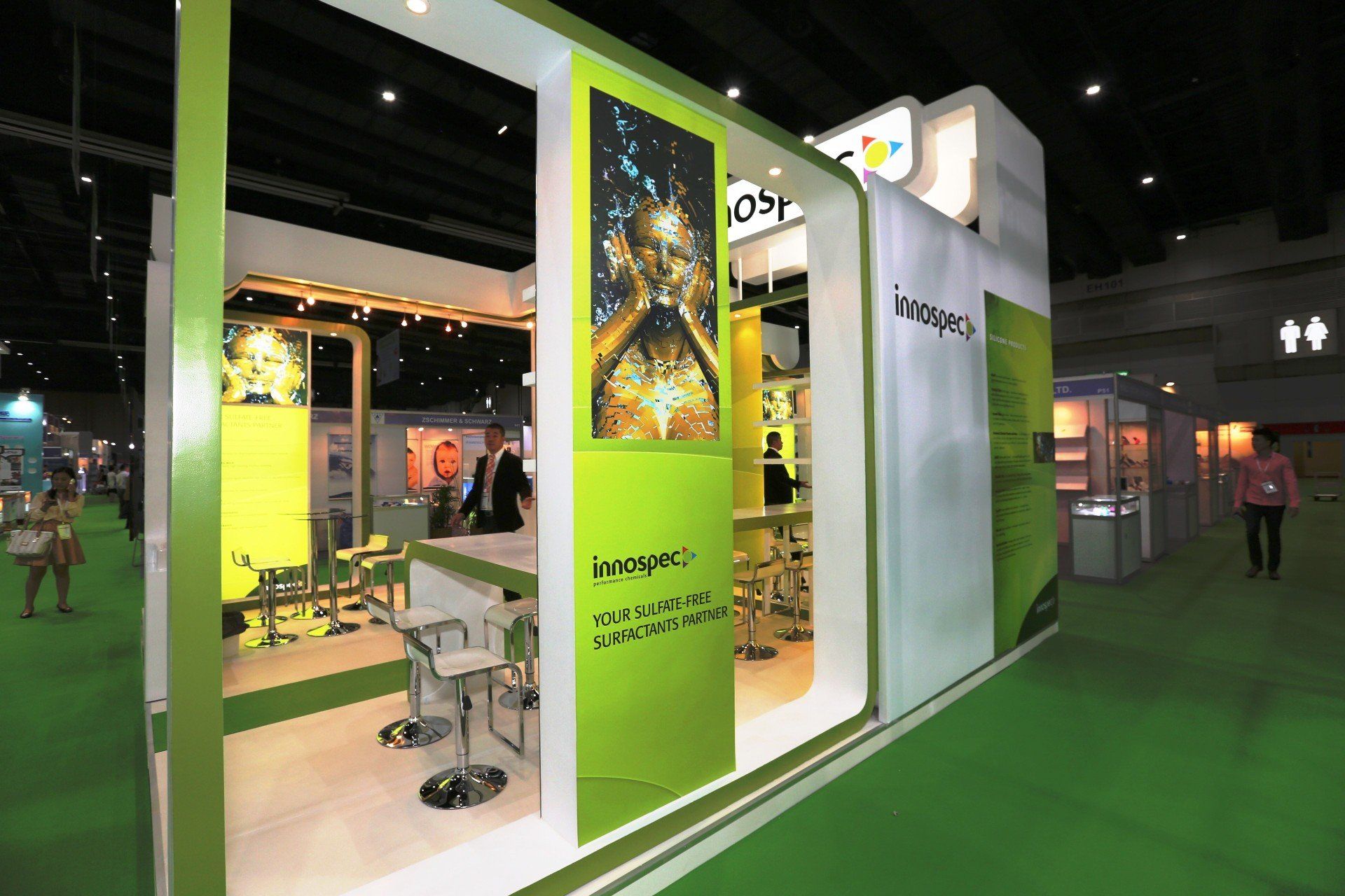 Innospec @ in-cosmetics Asia 2014. Booth designed and built by Essential Global Fairs.