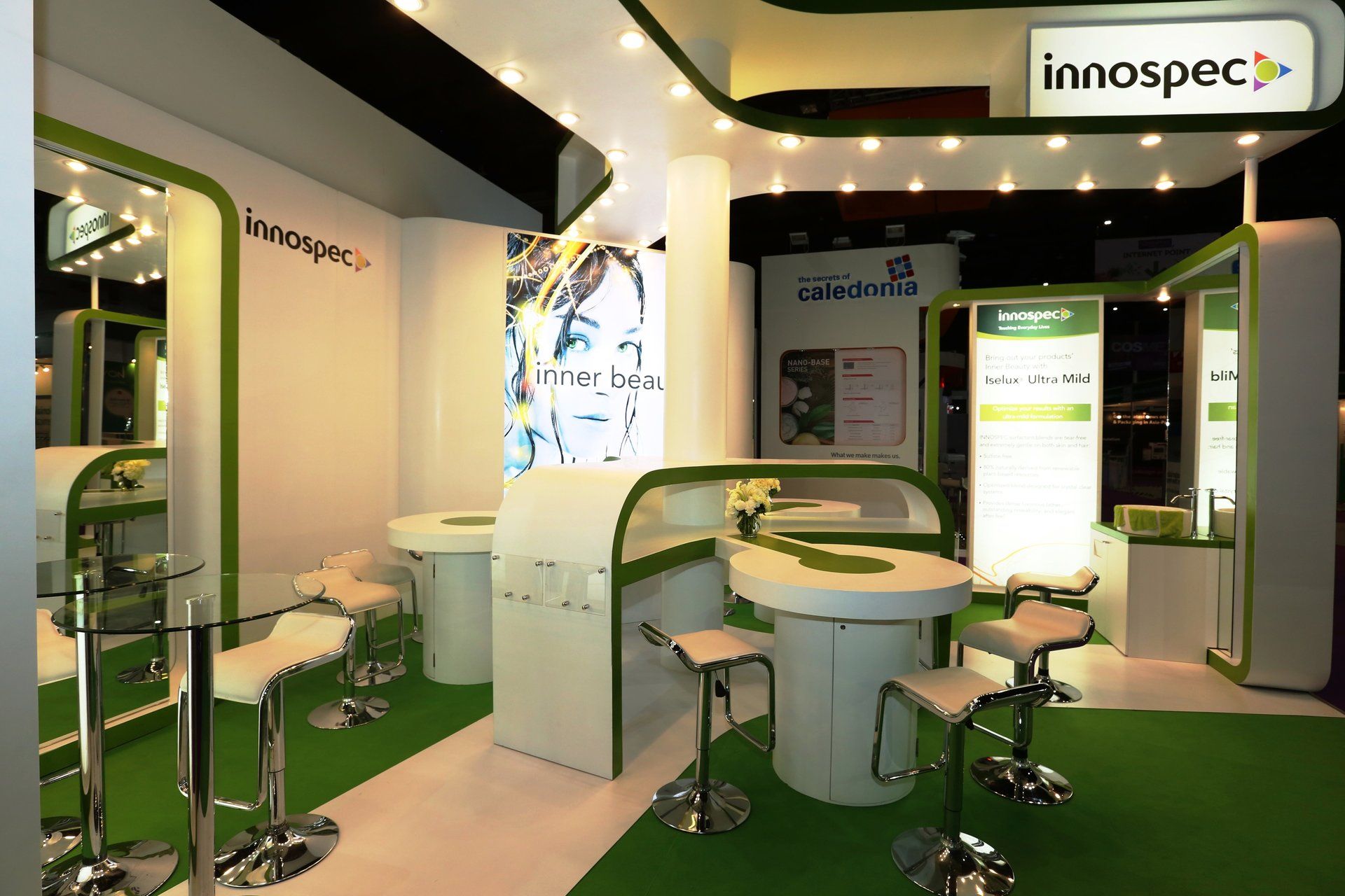 Innospec @ in-cosmetics Asia 2016. Booth designed and built by Essential Global Fairs.