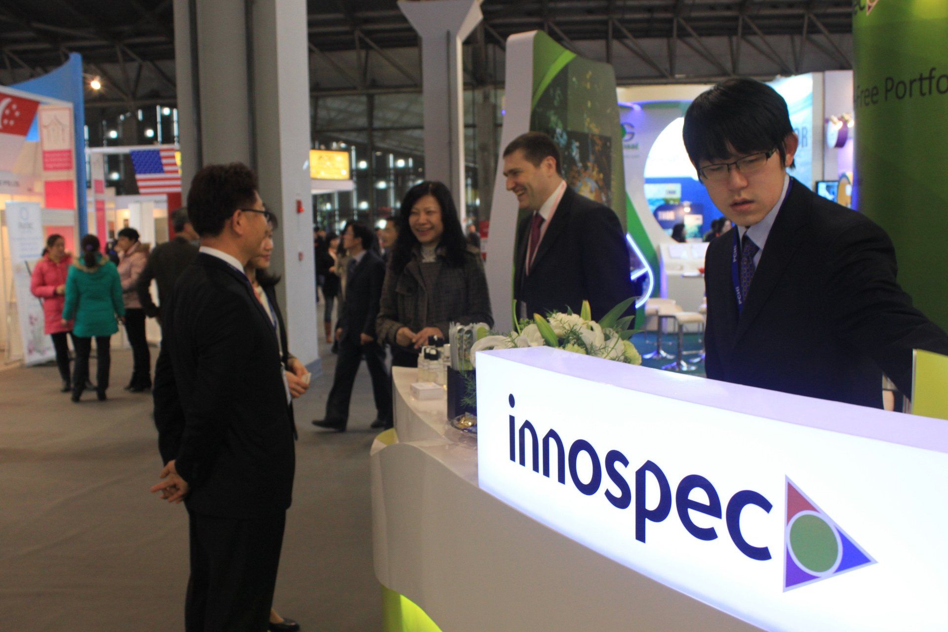 Innospec @ PCHi 2012. Booth designed and built by Essential Global Fairs.