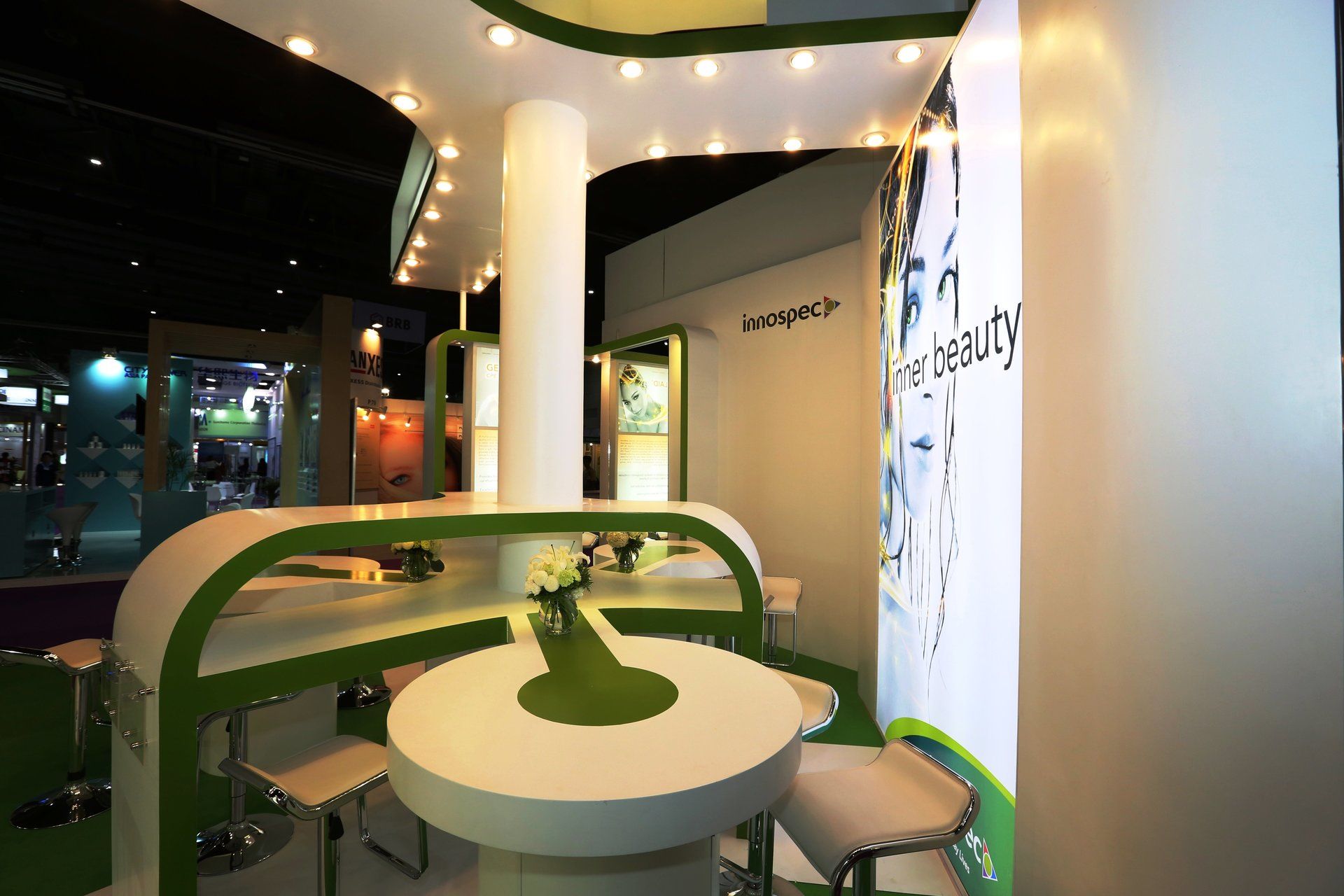 Innospec @ in-cosmetics Asia 2016. Booth designed and built by Essential Global Fairs.