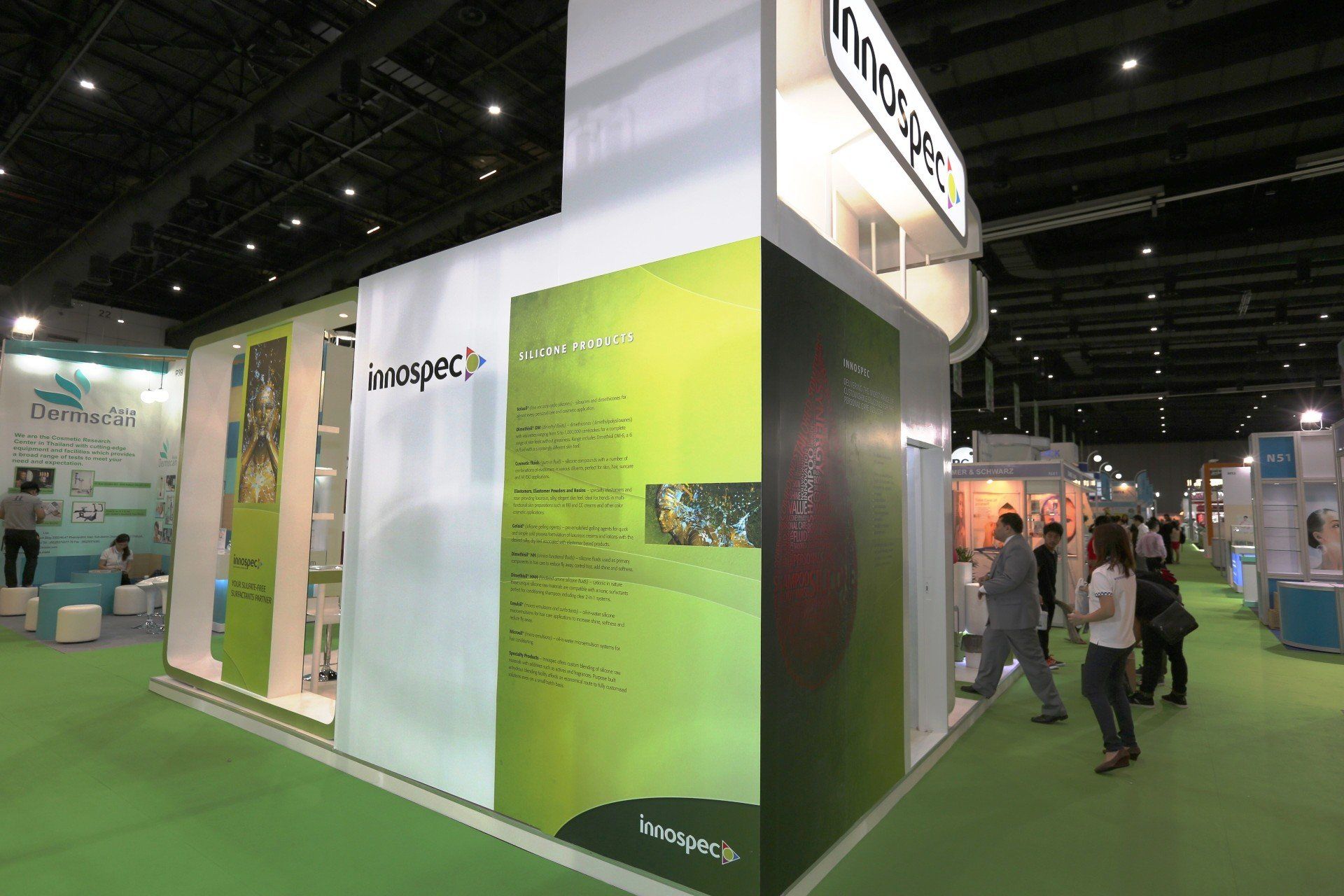 Innospec @ in-cosmetics Asia 2014. Booth designed and built by Essential Global Fairs.