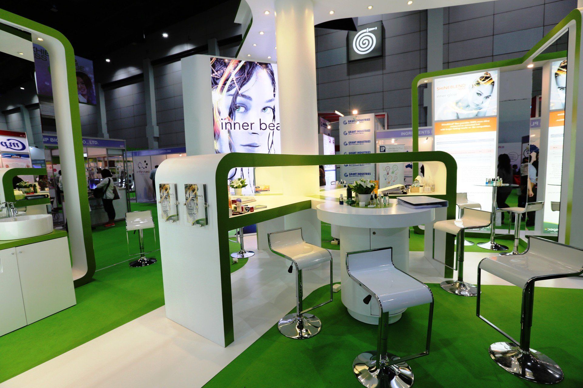 Innospec @ in-cosmetics Asia 2015. Booth designed and built by Essential Global Fairs.