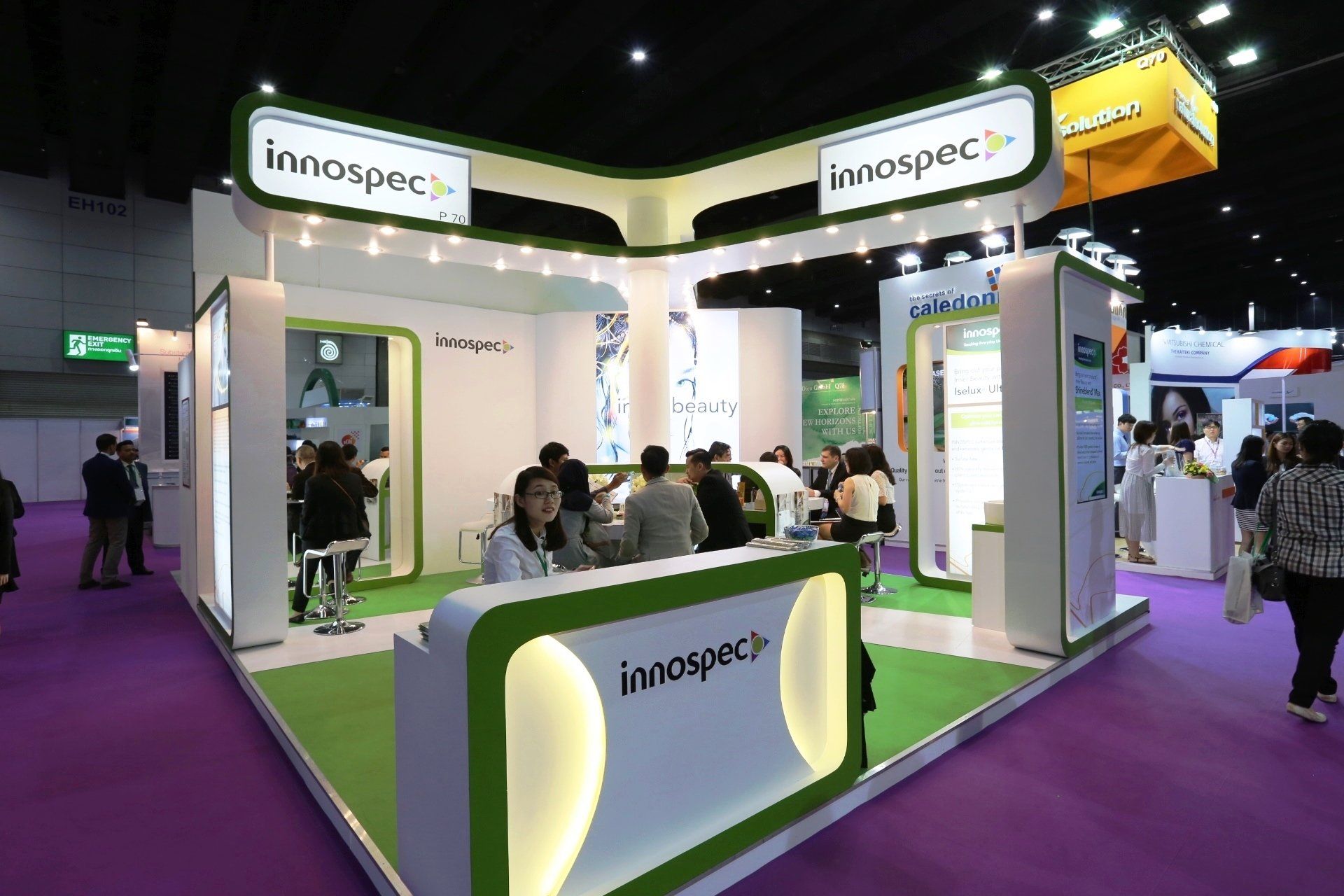 Innospec @ in-cosmetics Asia 2016. Booth designed and built by Essential Global Fairs.